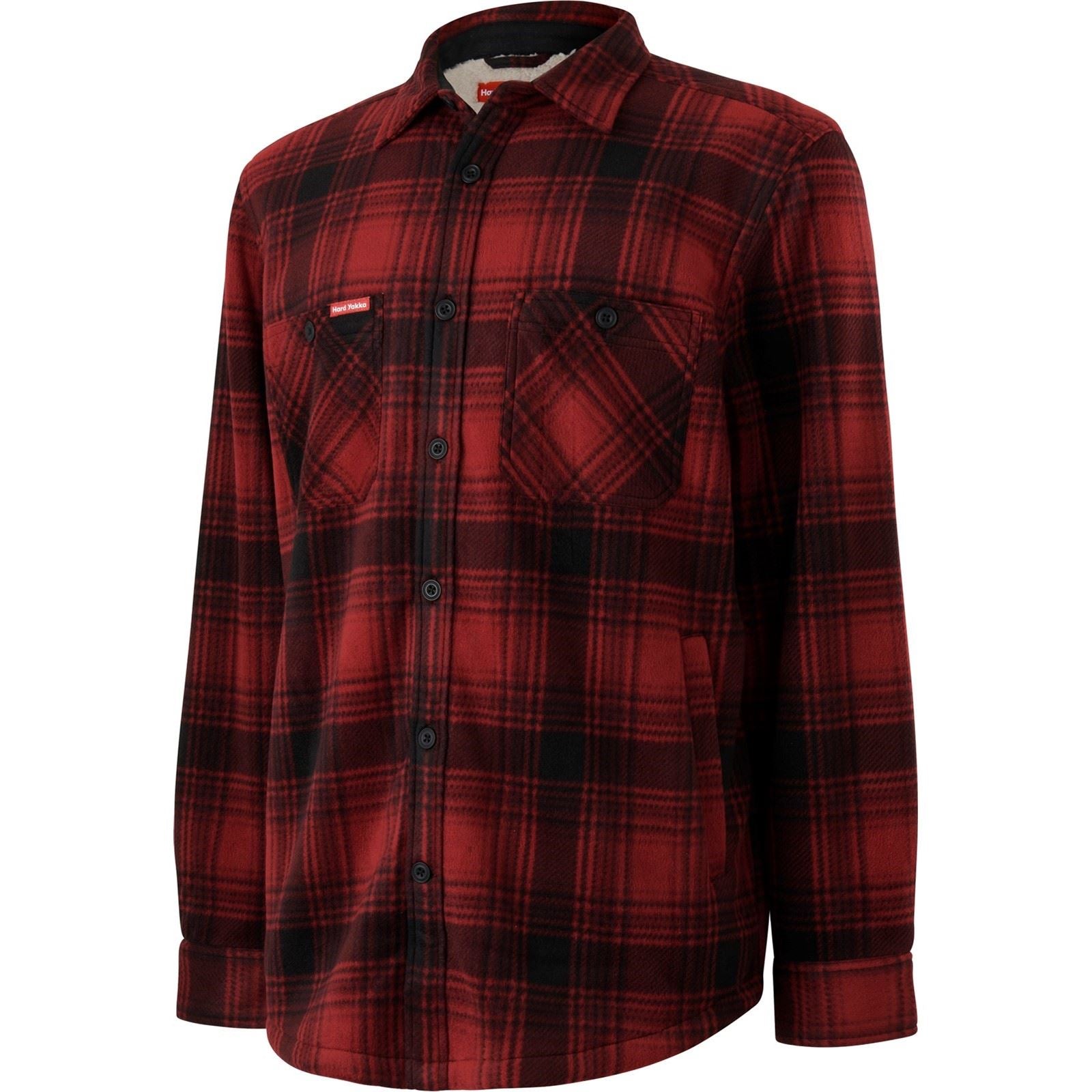 Hard Yakka Sherpa Men's Red Fleece Jacket