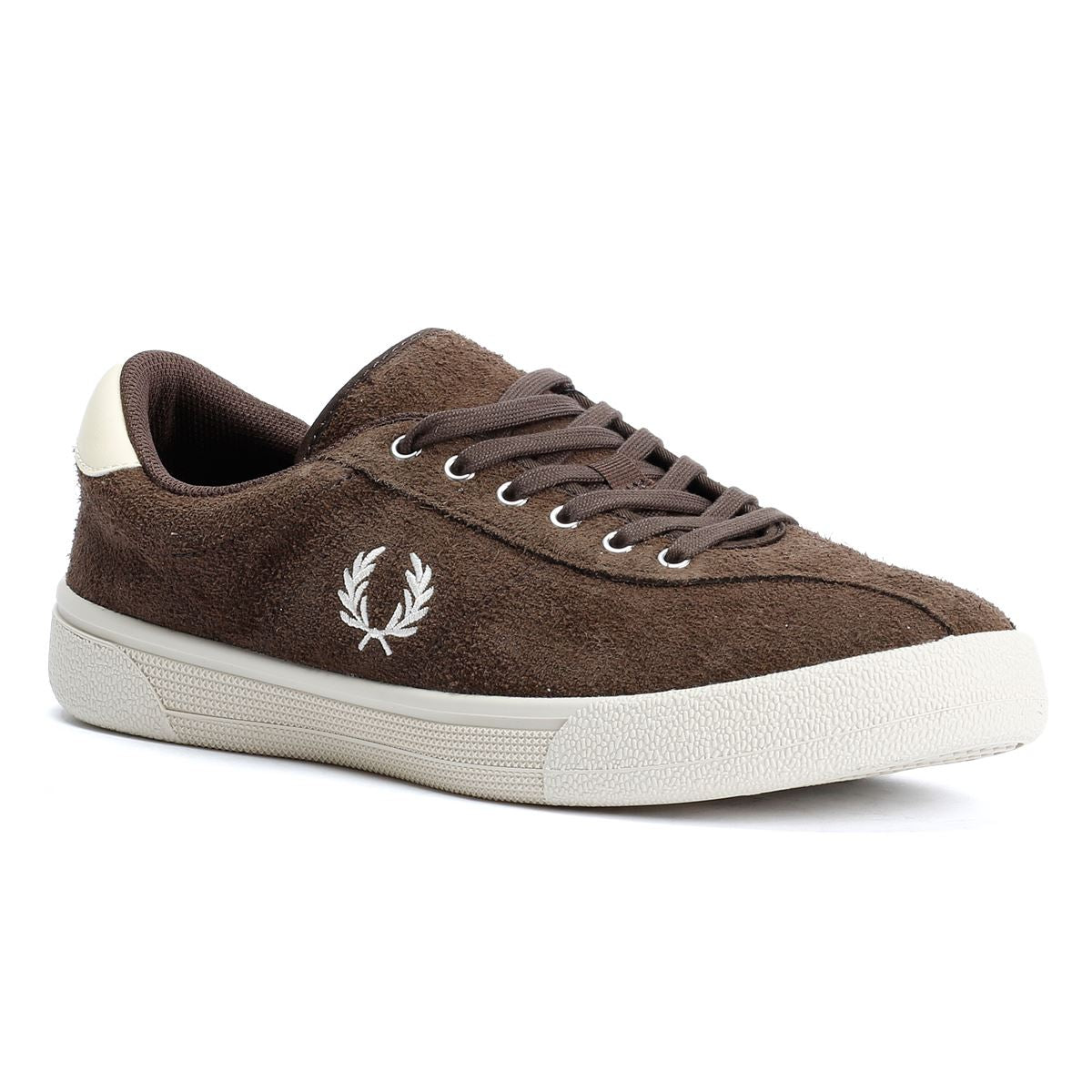 Fred Perry Tennis Shoe Suede Men's Tobacco/Ice Cream Trainers