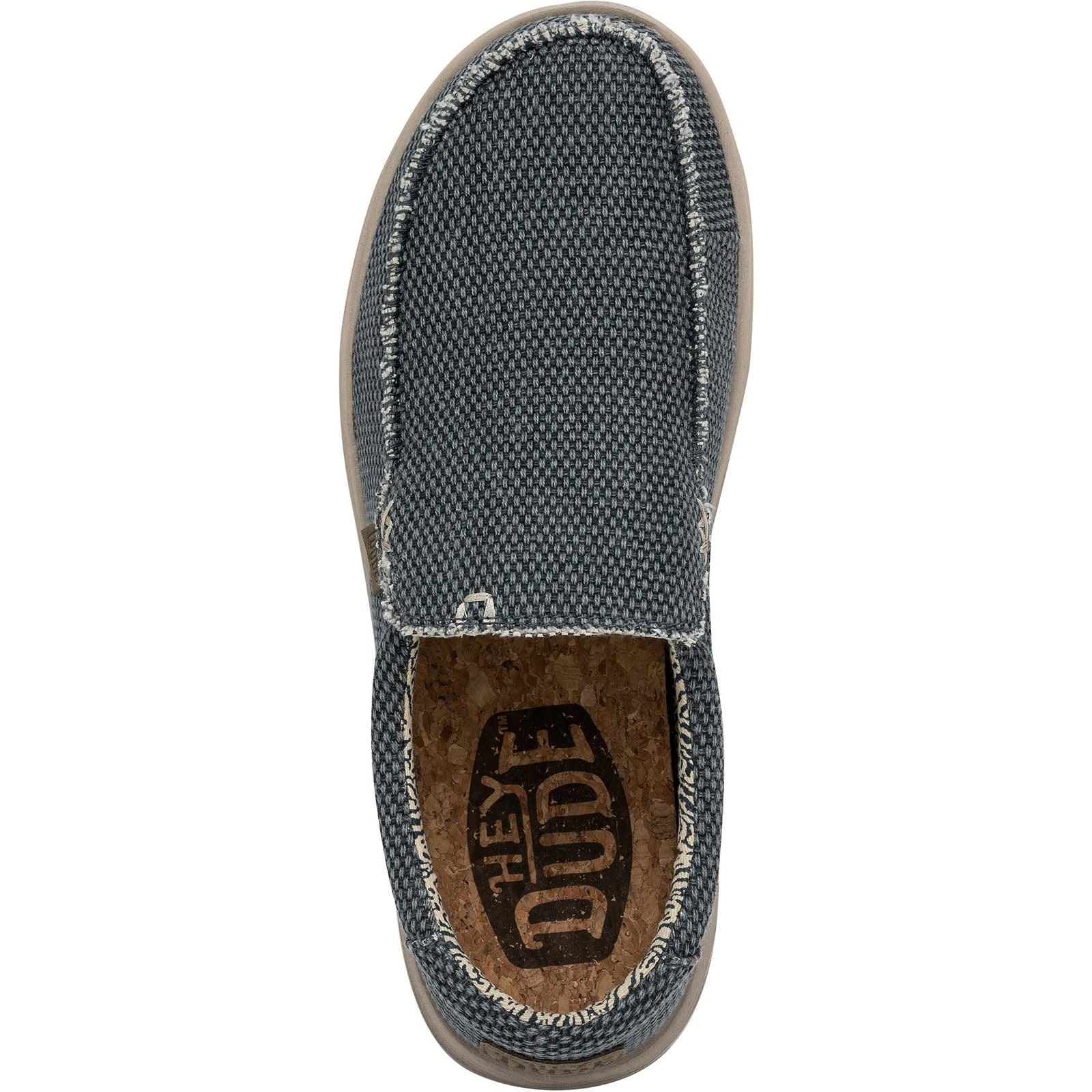 HEYDUDE Mikka Braided Textile Men's Deep Blue Loafers