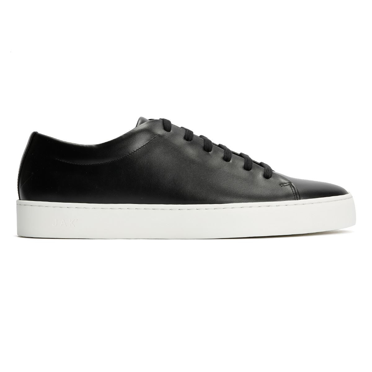JAK Royal Leather Men's Black Trainers