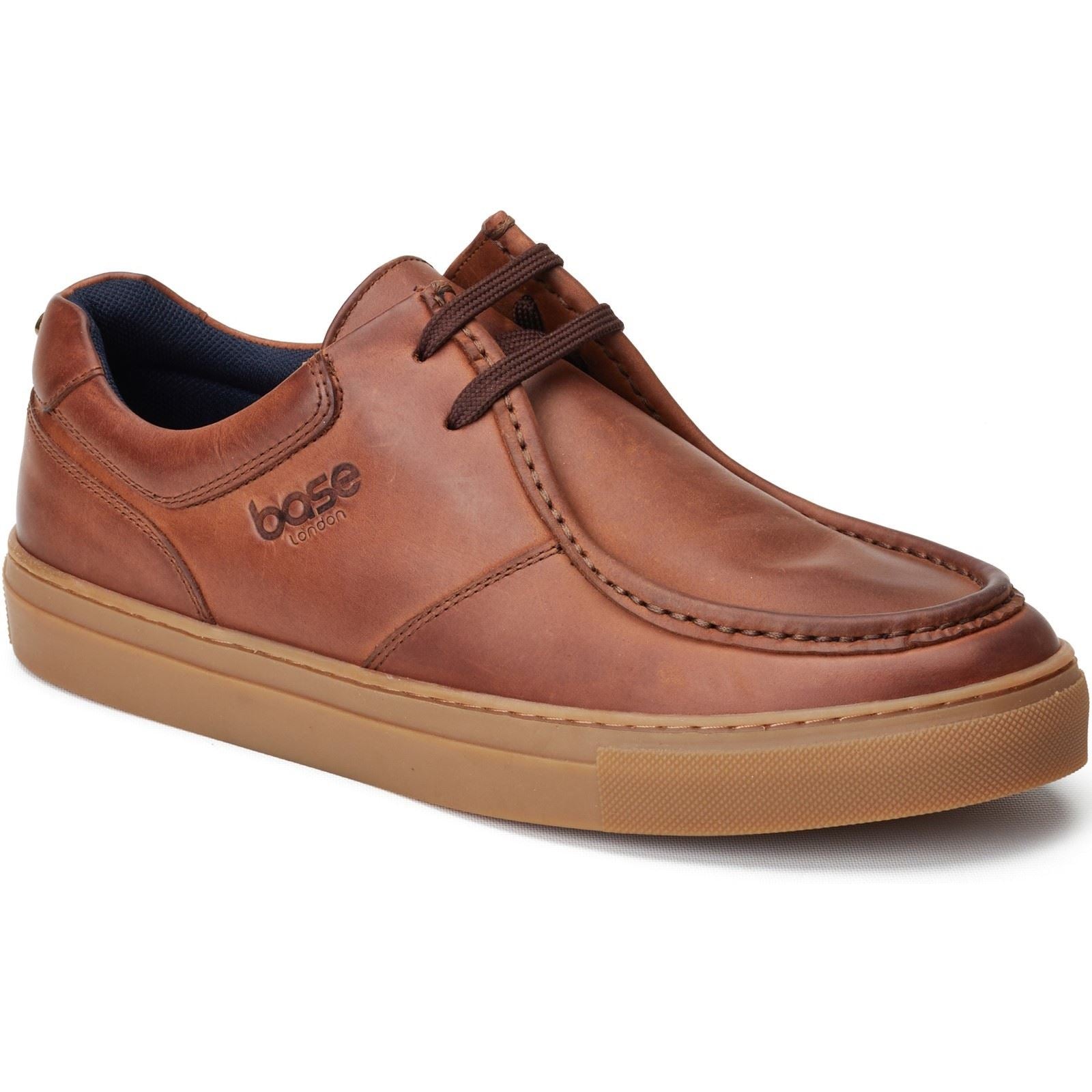 Base London Dalston Leather Men's Brown Moccasins Shoes
