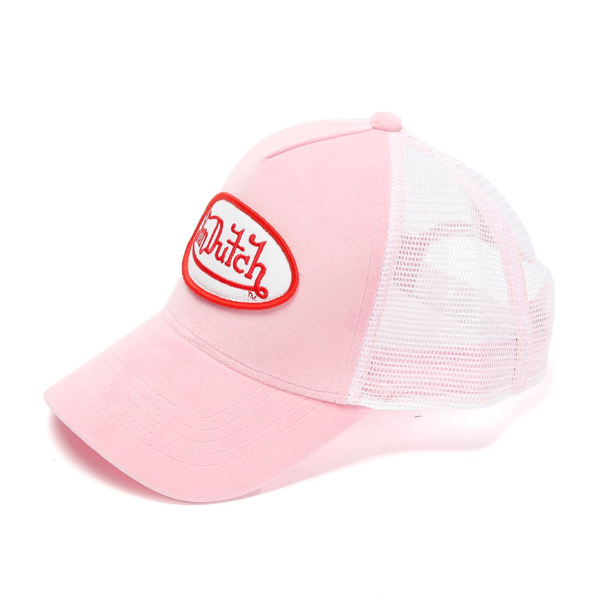 Von Dutch Velvet Trucker Pink/Red Caps