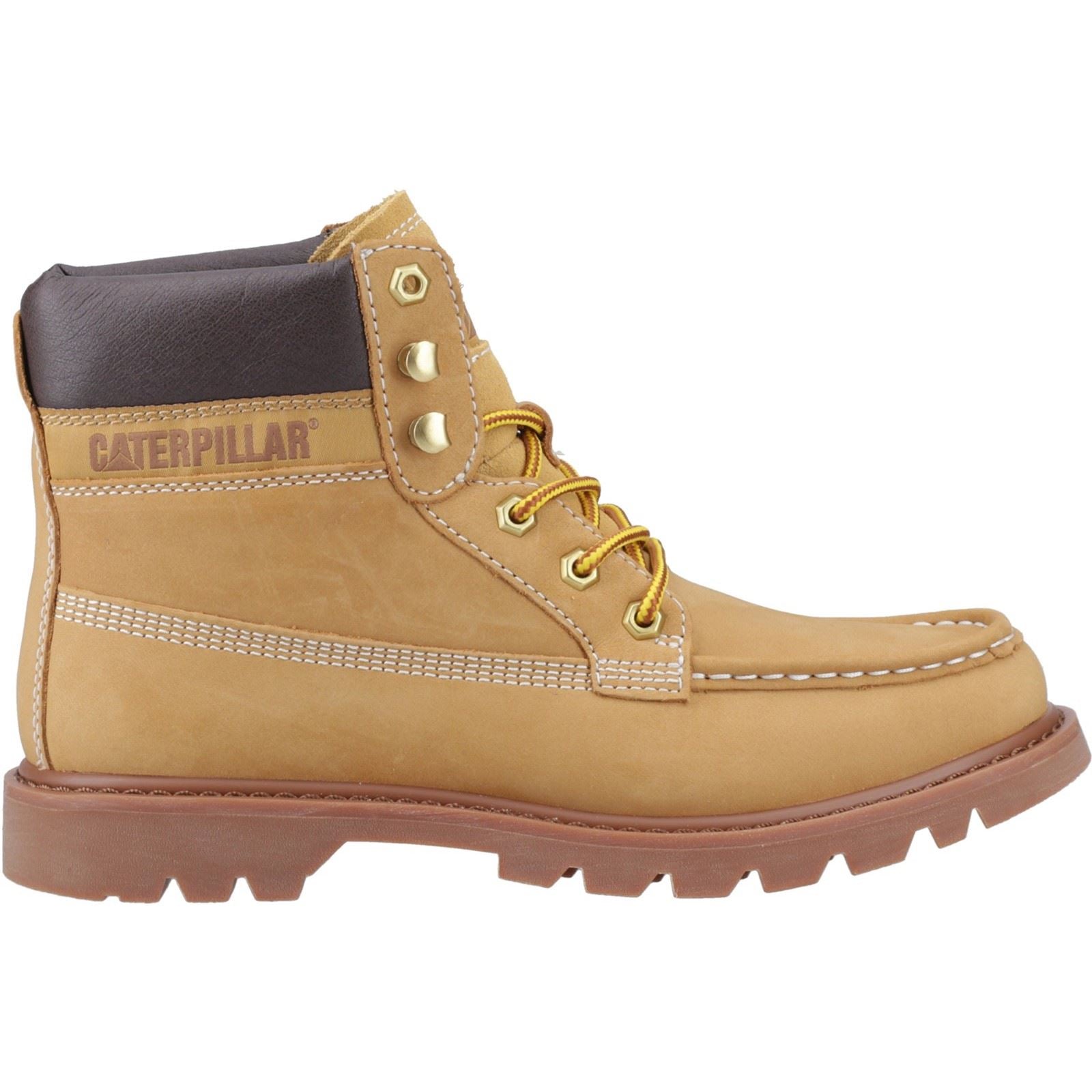 Caterpillar Colorado Moc Toe Leather Men's Honey Reset Ankle Boots