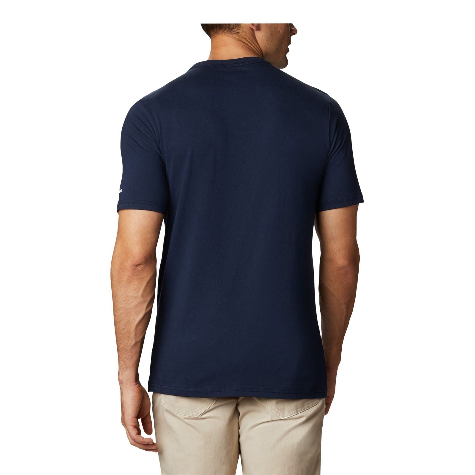 Columbia CSC Basic Logo Short Sleeve Cotton Men's Blue Short Sleeve T-Shirts