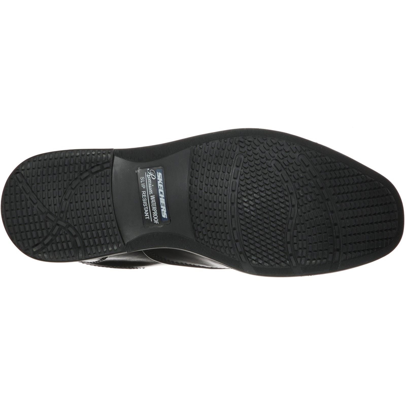 Skechers Dreston Ratlon Leather Men's Black Loafers