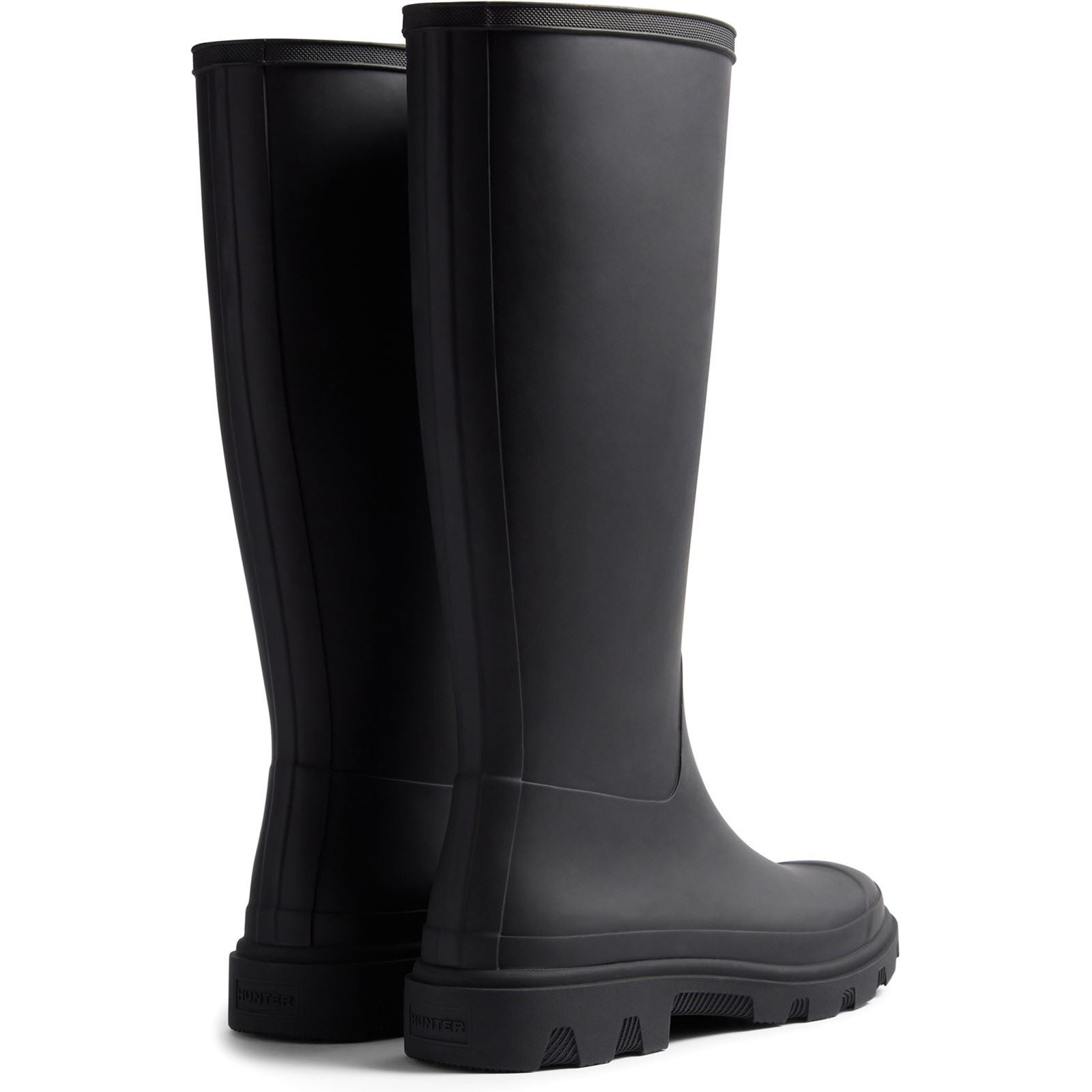 Hunter Unisex Downpour Tall Rubber Men's BLACK Wellington Boots