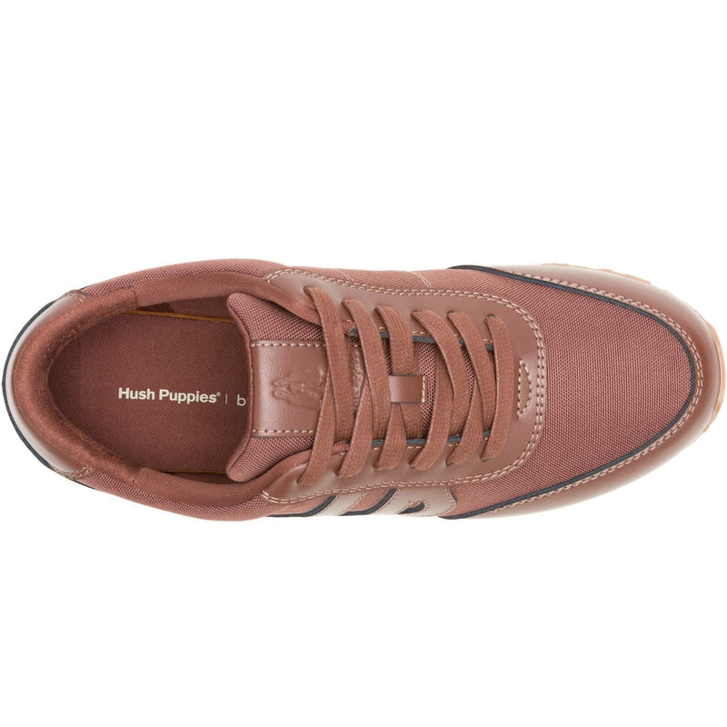 Hush Puppies Seventy8 Leather Men's Cognac Trainers