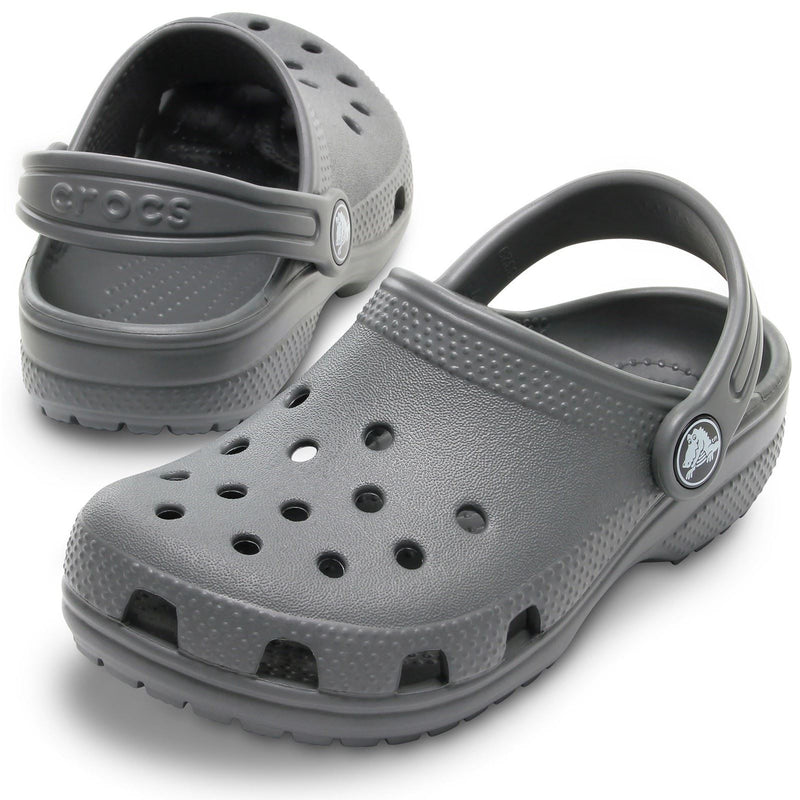 Crocs Kids' Classic Synthetic Slate Grey Clogs