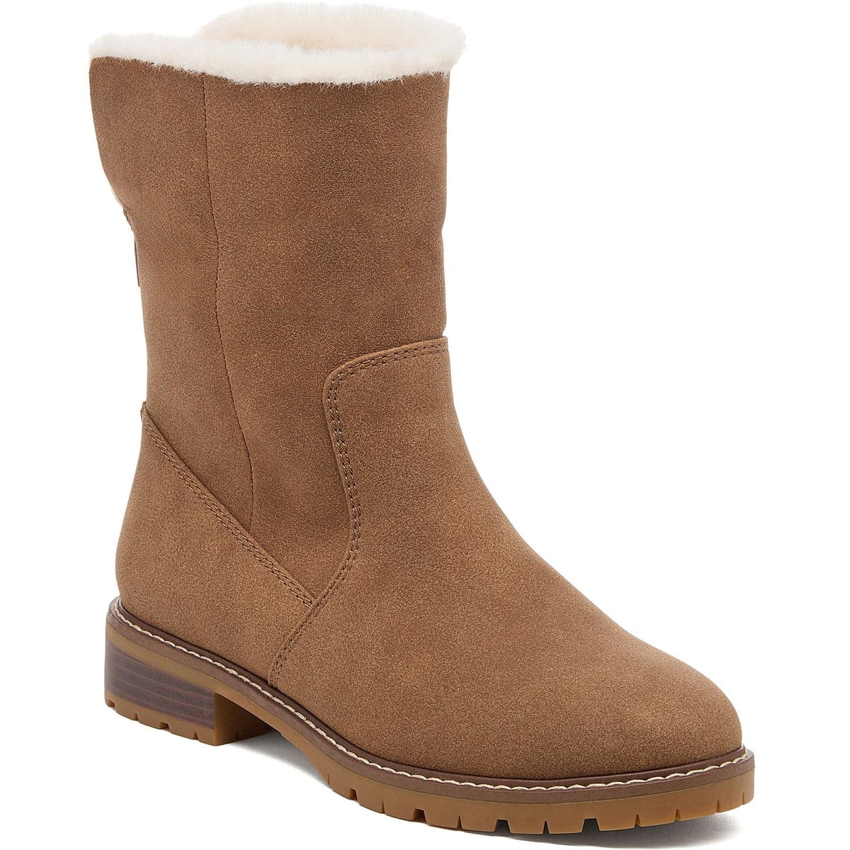 Rocket Dog Niche Aurora Polyurethane Women's Walnut Winter Mid Calf Boots