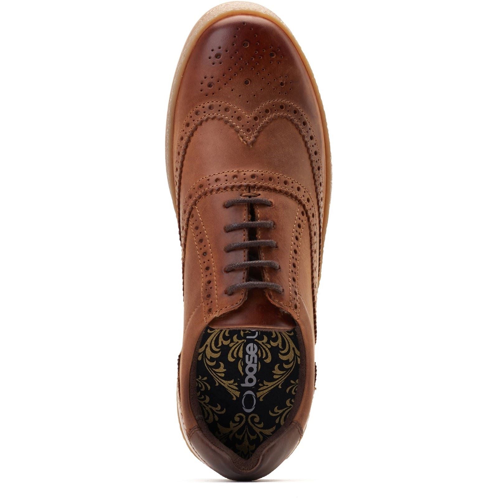 Base London Christo Leather Men's Tan Lace-Up Shoes