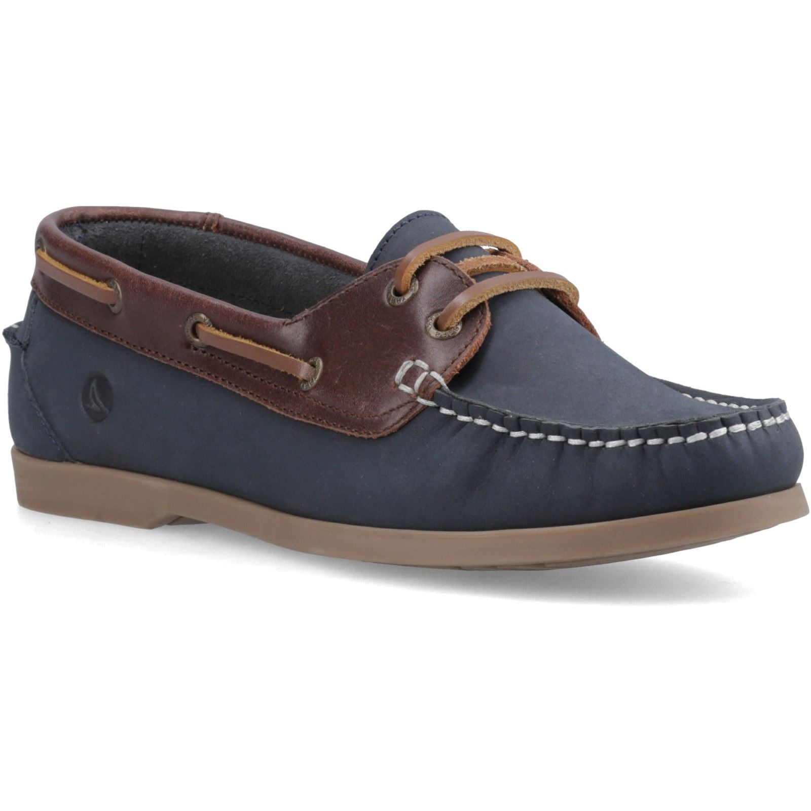 Sperry Balboa 2 Eye Nubuck Women's Navy/Brown Boat Shoes