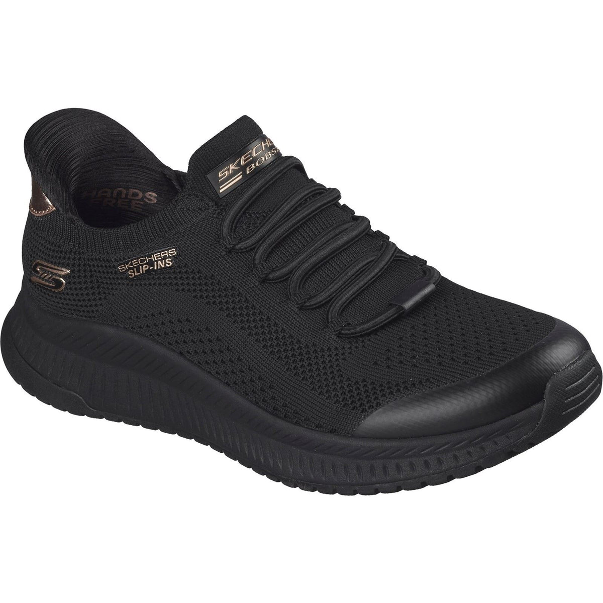 Skechers BOBS Sport Squad 4 Dire Step Polyester Women's Black Trainers