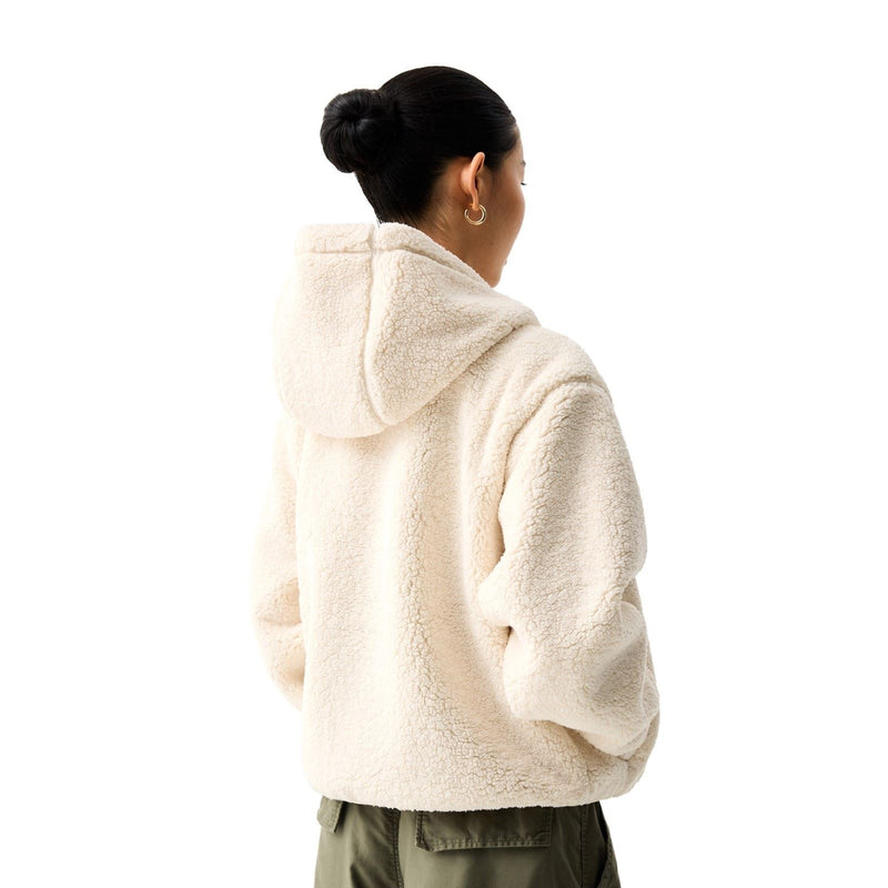 Hunter Bonelle Borg Jacket Women's White Fleece Jackets