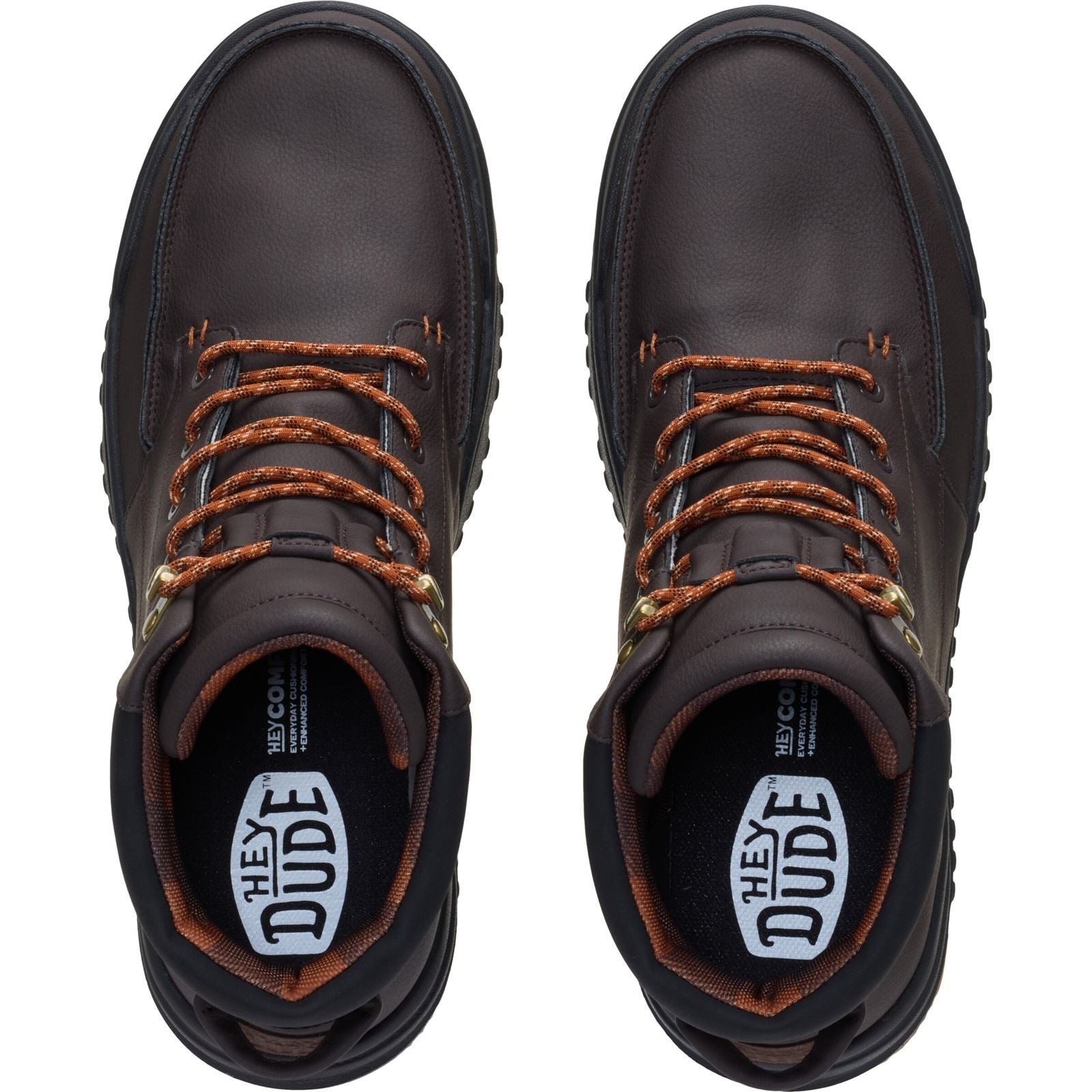 HEYDUDE Bradley II Classic Polyurethane Men's Chocolate Torte/Multi Ankle Boots