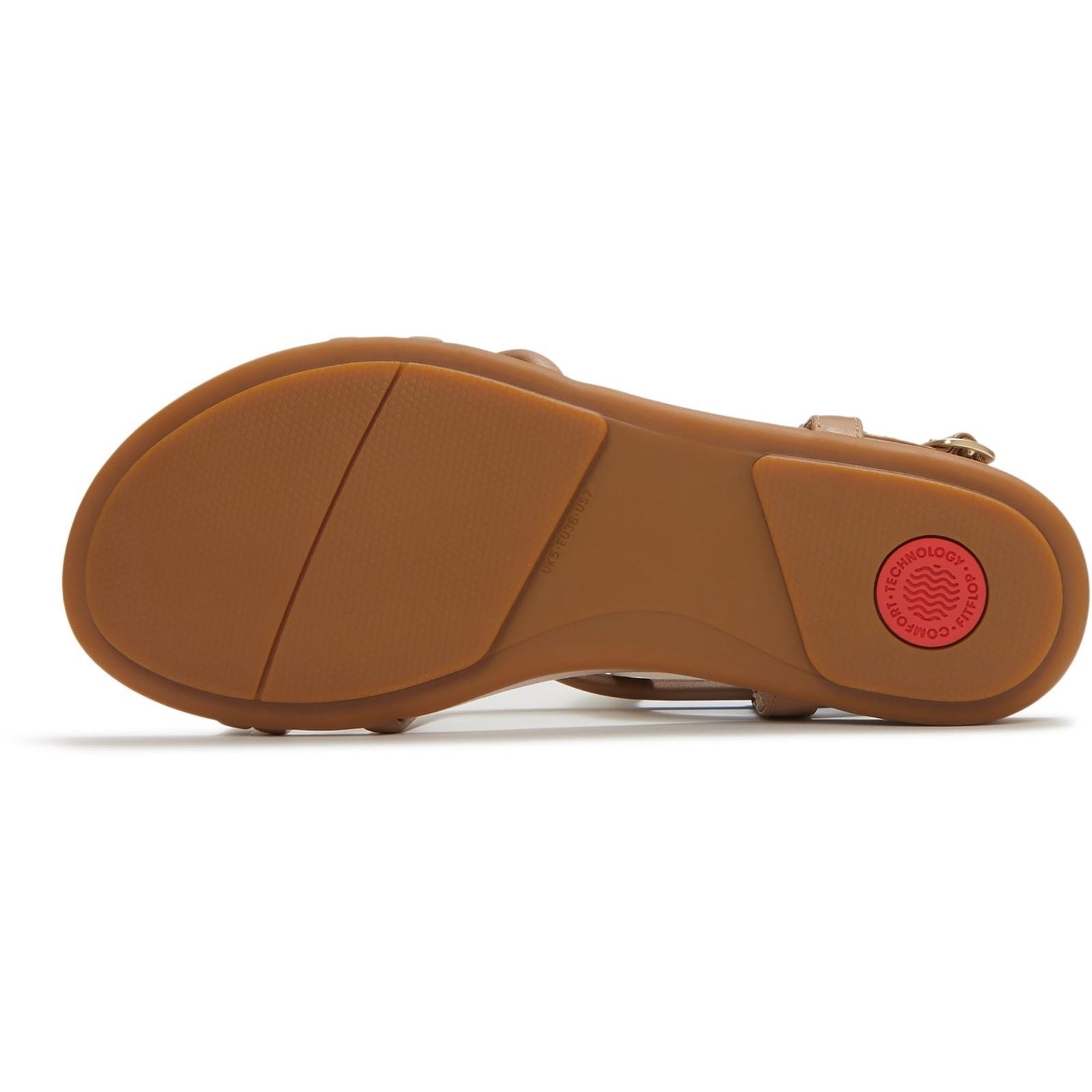 Fitflop Gracie Crystal Leather Women's Classic Tan Sandals