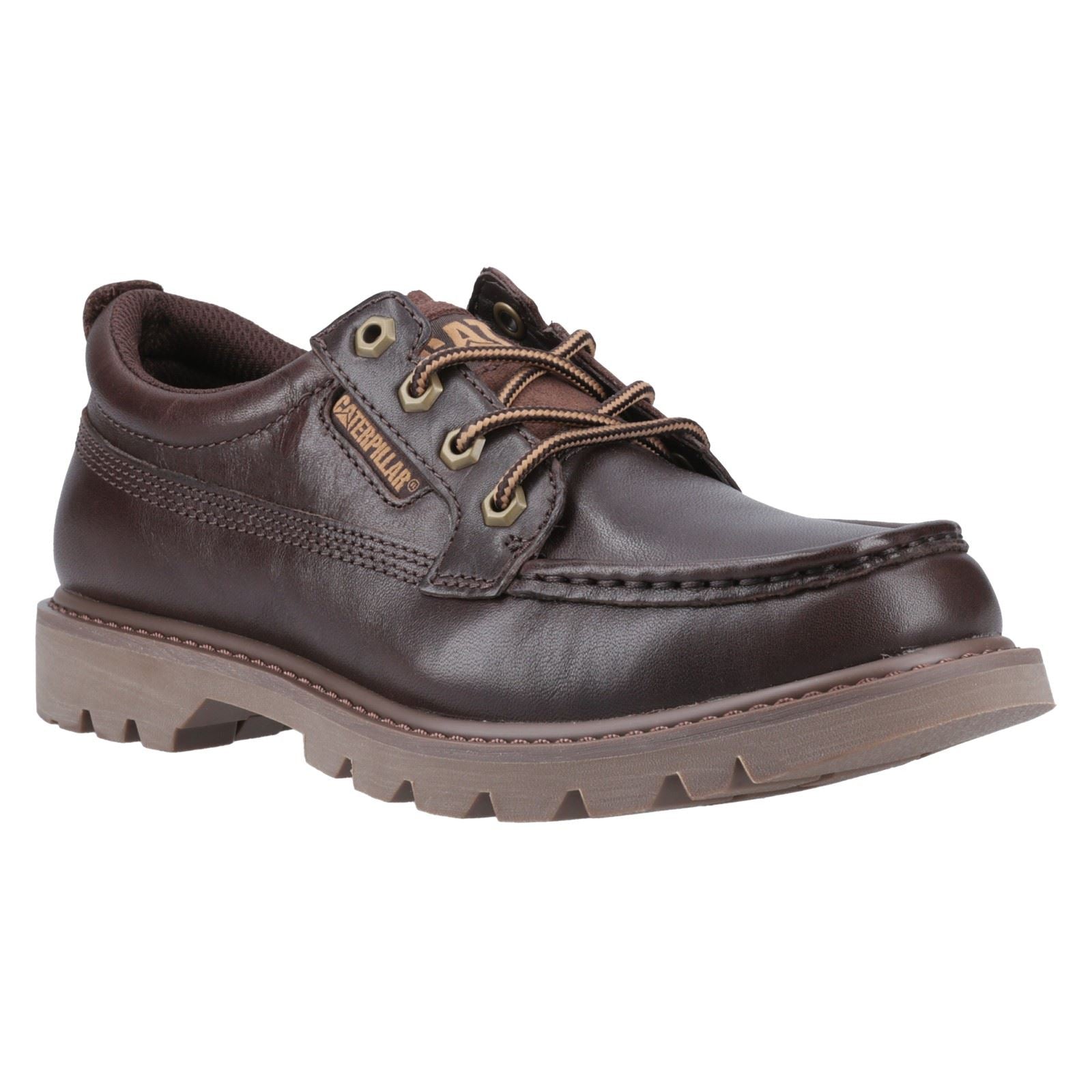 Caterpillar Colorado Moc Toe Low Leather Men's Dark Brown Lace-Up Shoes