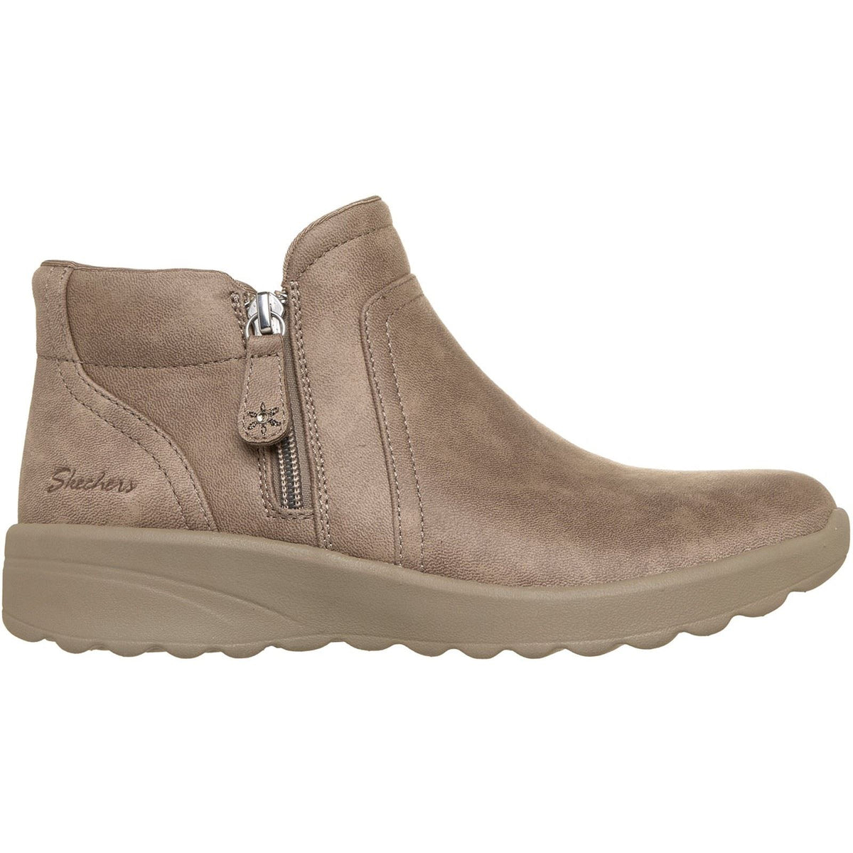 Skechers Lovely Vibe Forever Mine Textile Women's Dark Taupe Boots