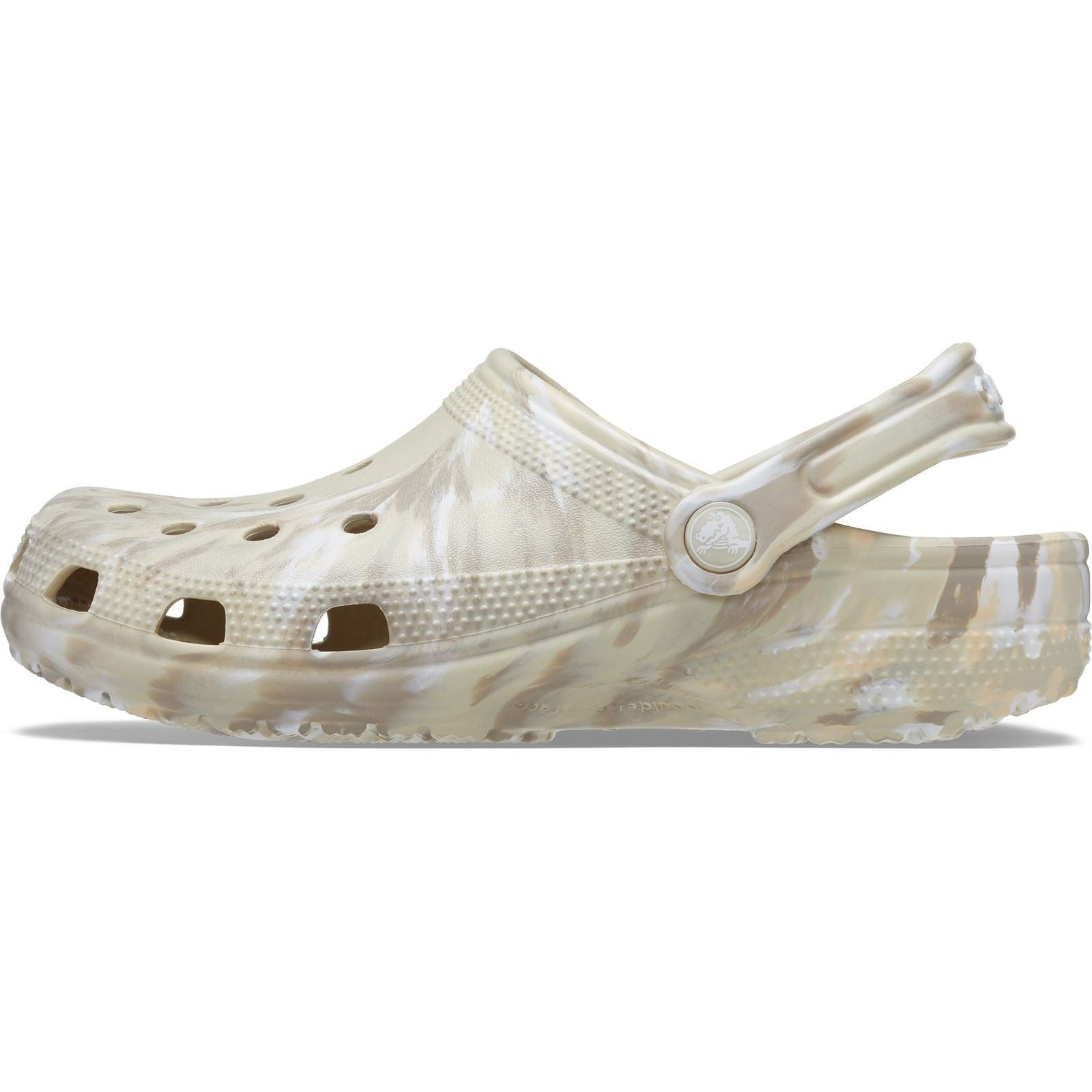 Crocs Classic Marbled Synthetic Bone/Multi Clogs