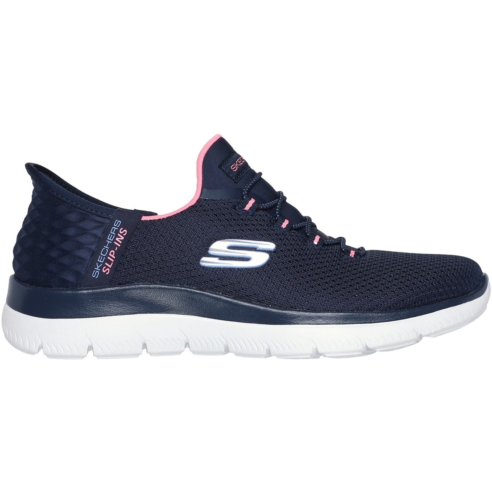 Skechers Summits Diamond Dream Textile Women's Navy/Pink Trainers