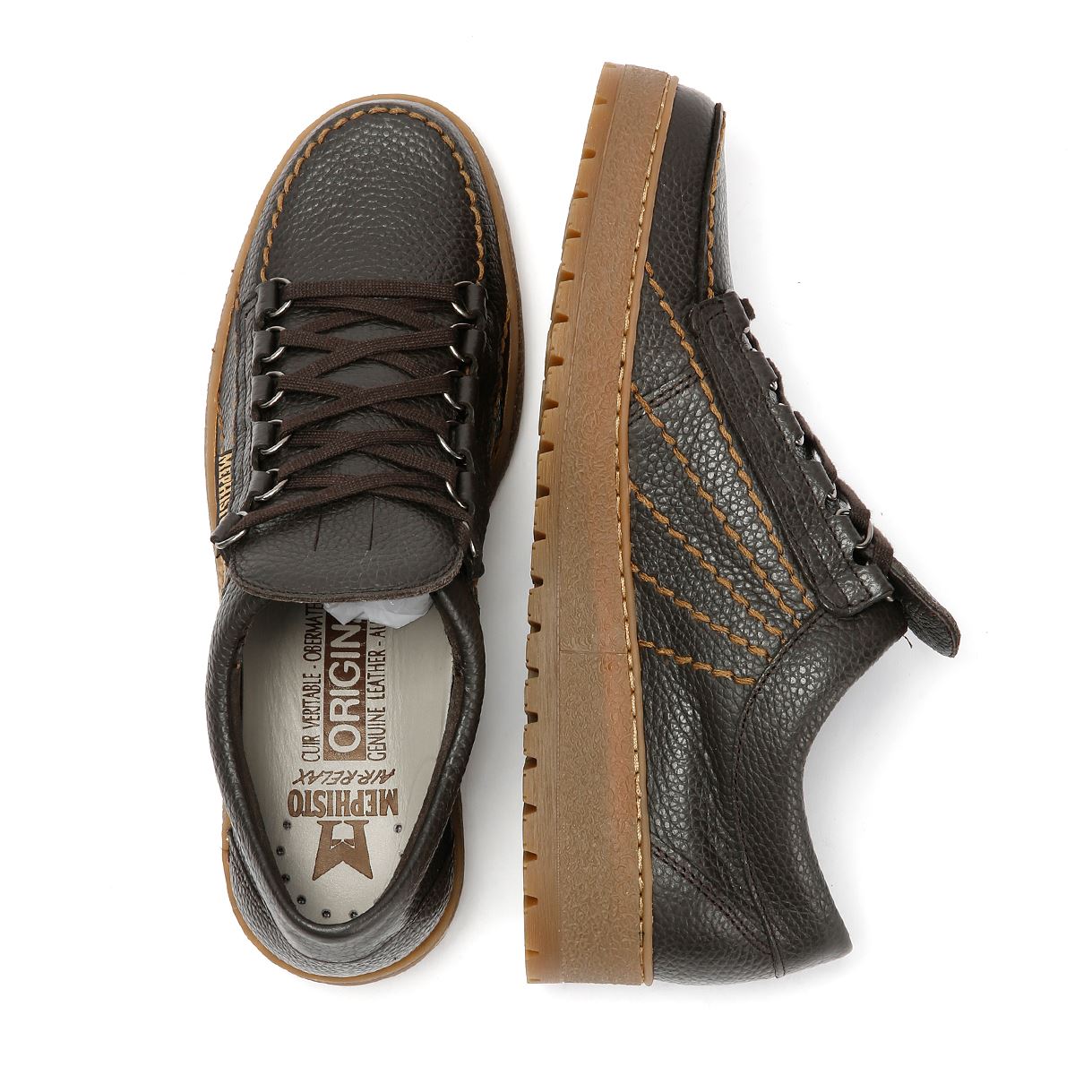 Mephisto Rainbow Oregon 1351 Leather Men's Dark Brown Shoes