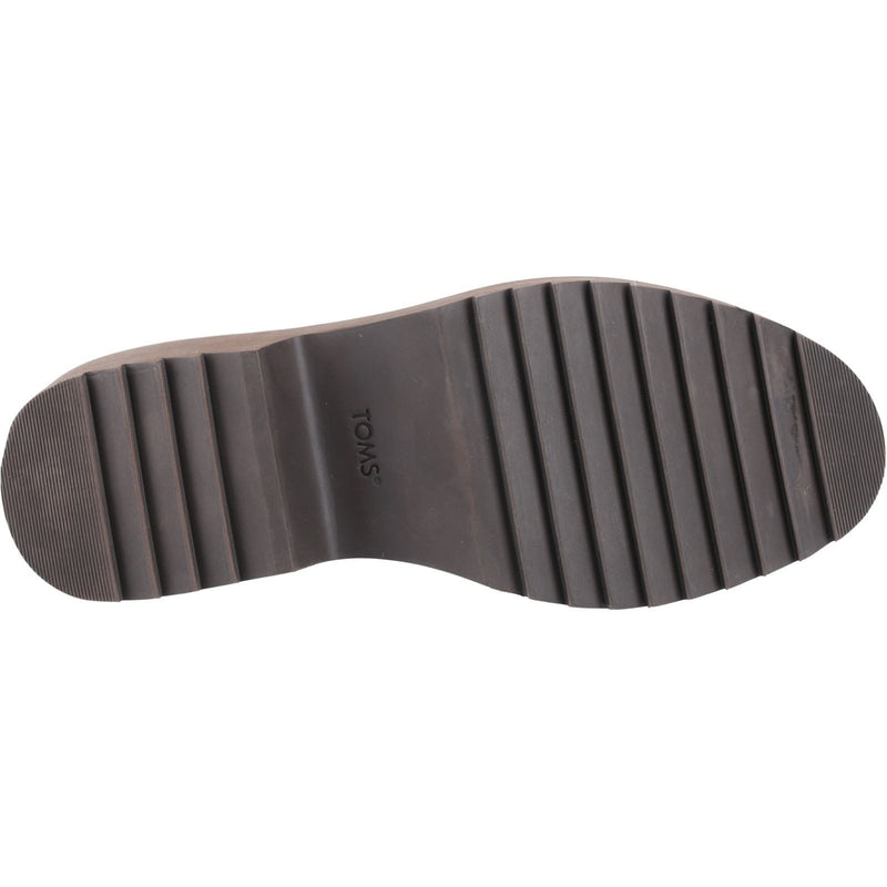 TOMS Millie Leather Women's Oak Brown Heeled Ankle Boots