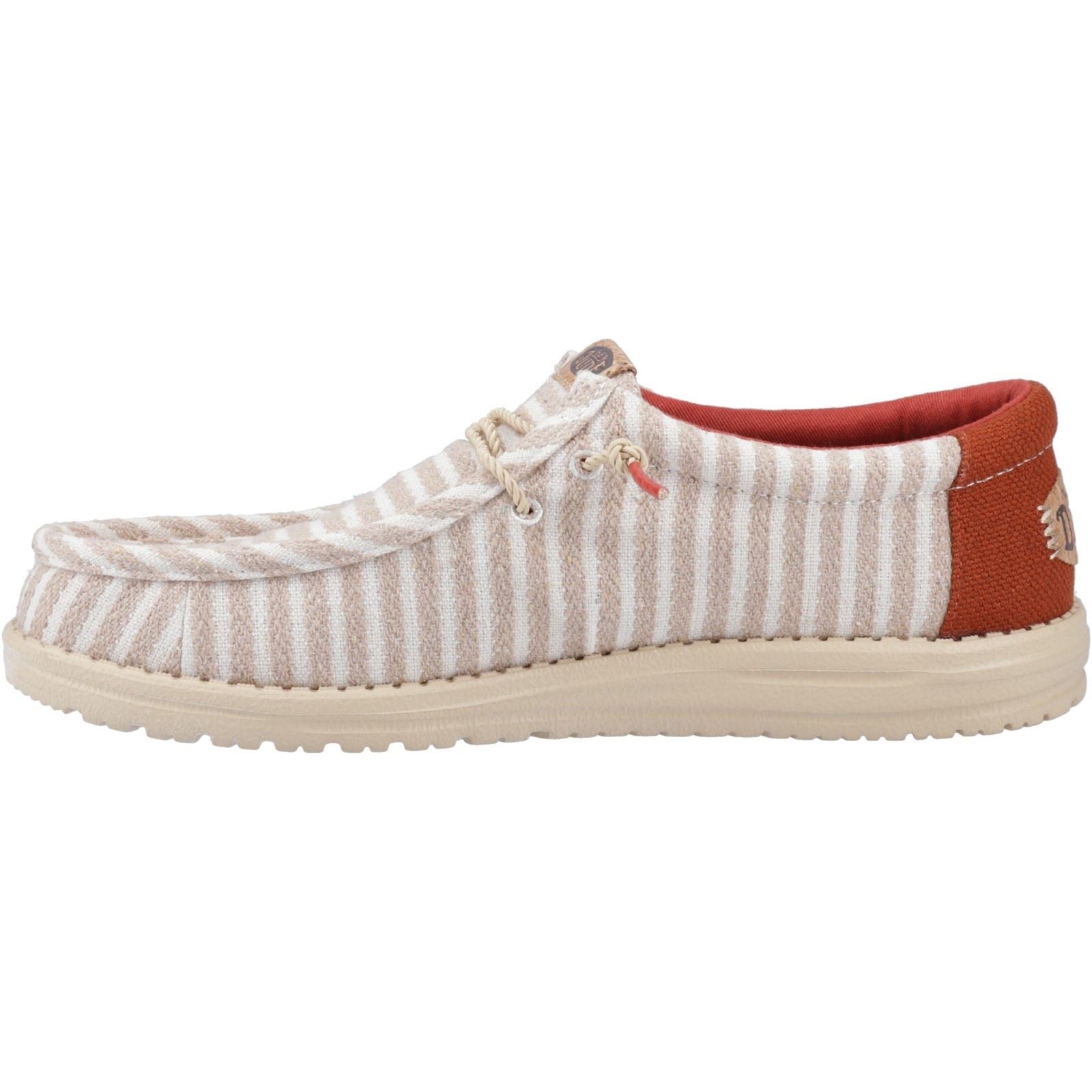 HEYDUDE Wally Resort Synthetic Blend Men's Multi/Chili Red Moccasins Shoes