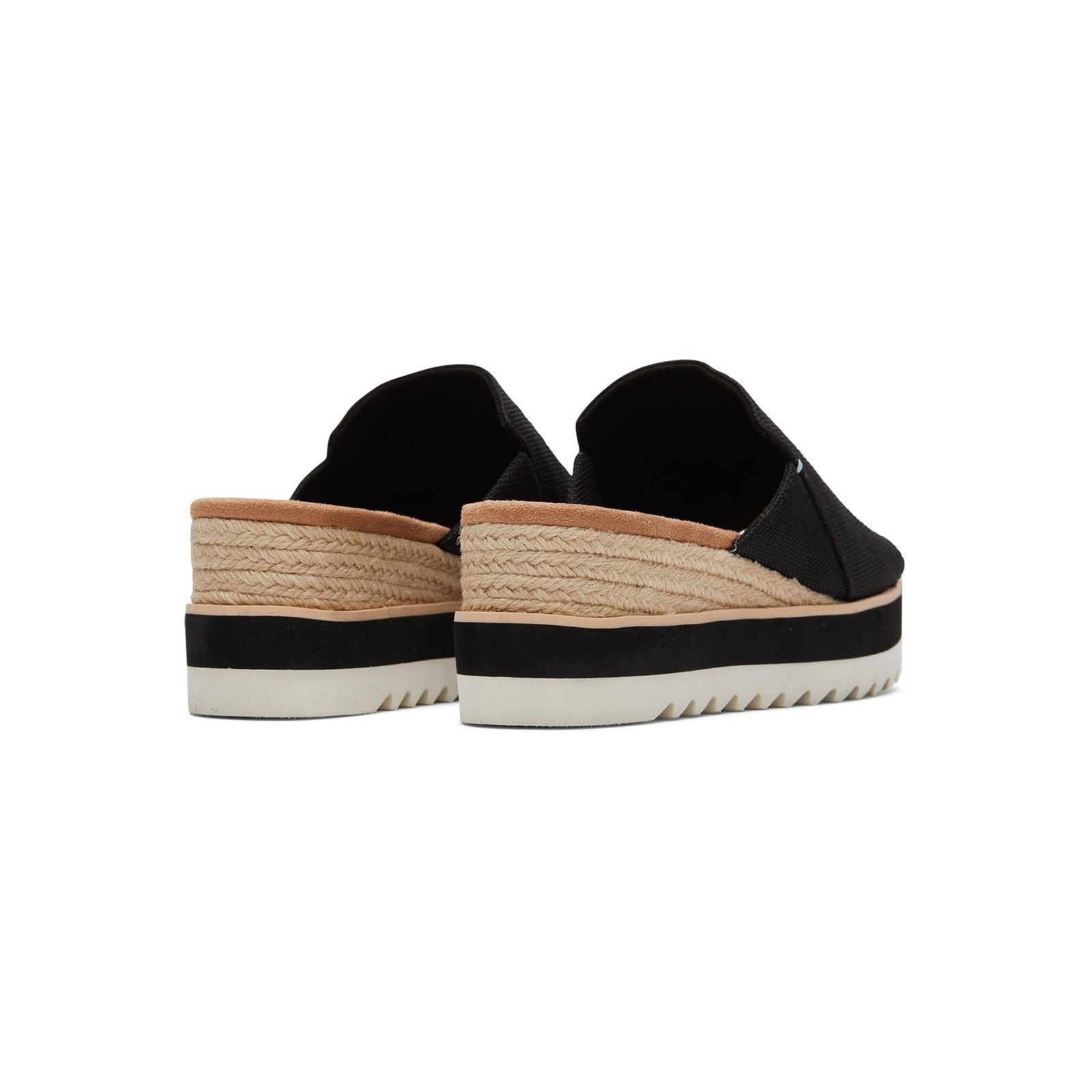 TOMS Diana Mule Synthetic Women's Black Wedges