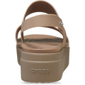 Crocs Brooklyn Low Wedge Synthetic Women's Latte/Mushroom Sandals