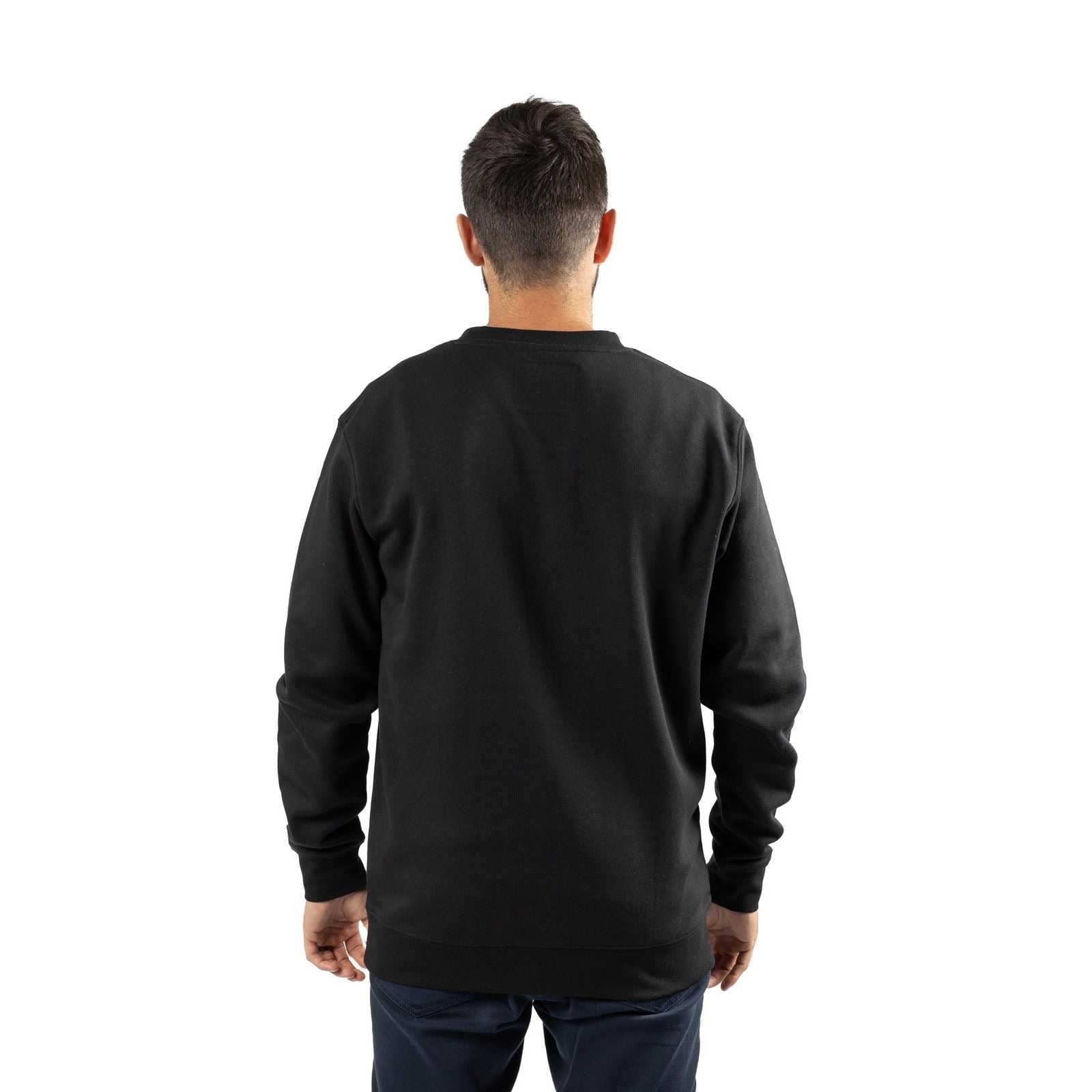 Caterpillar Midweight Crewneck Cotton Men's Black Sweatshirt