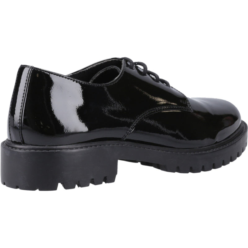 Hush Puppies Aubrey Leather Girls's Black Derby Shoes