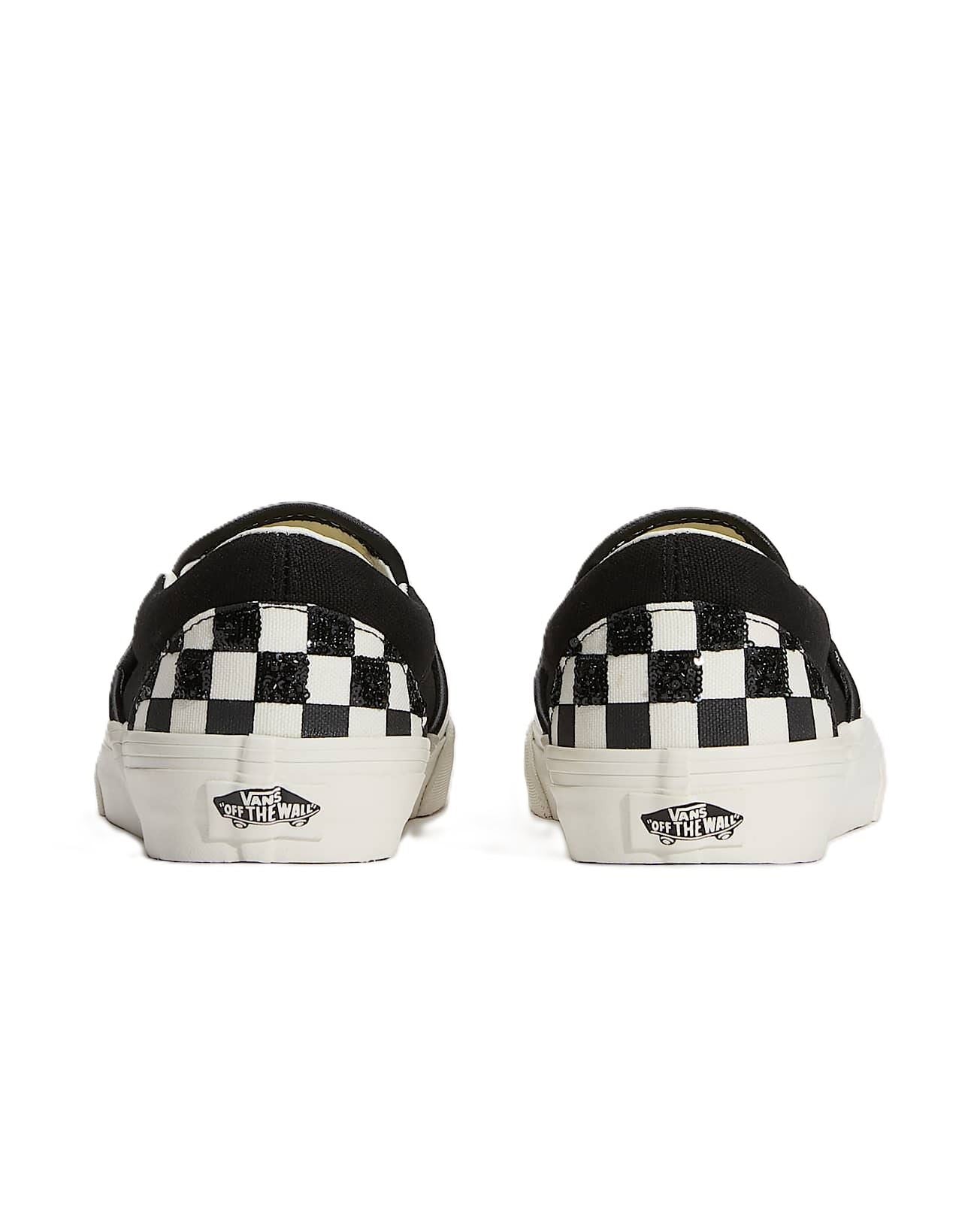 Vans Classic Slip-On Canvas Women's Black/White Beaded Checkerboard Trainers