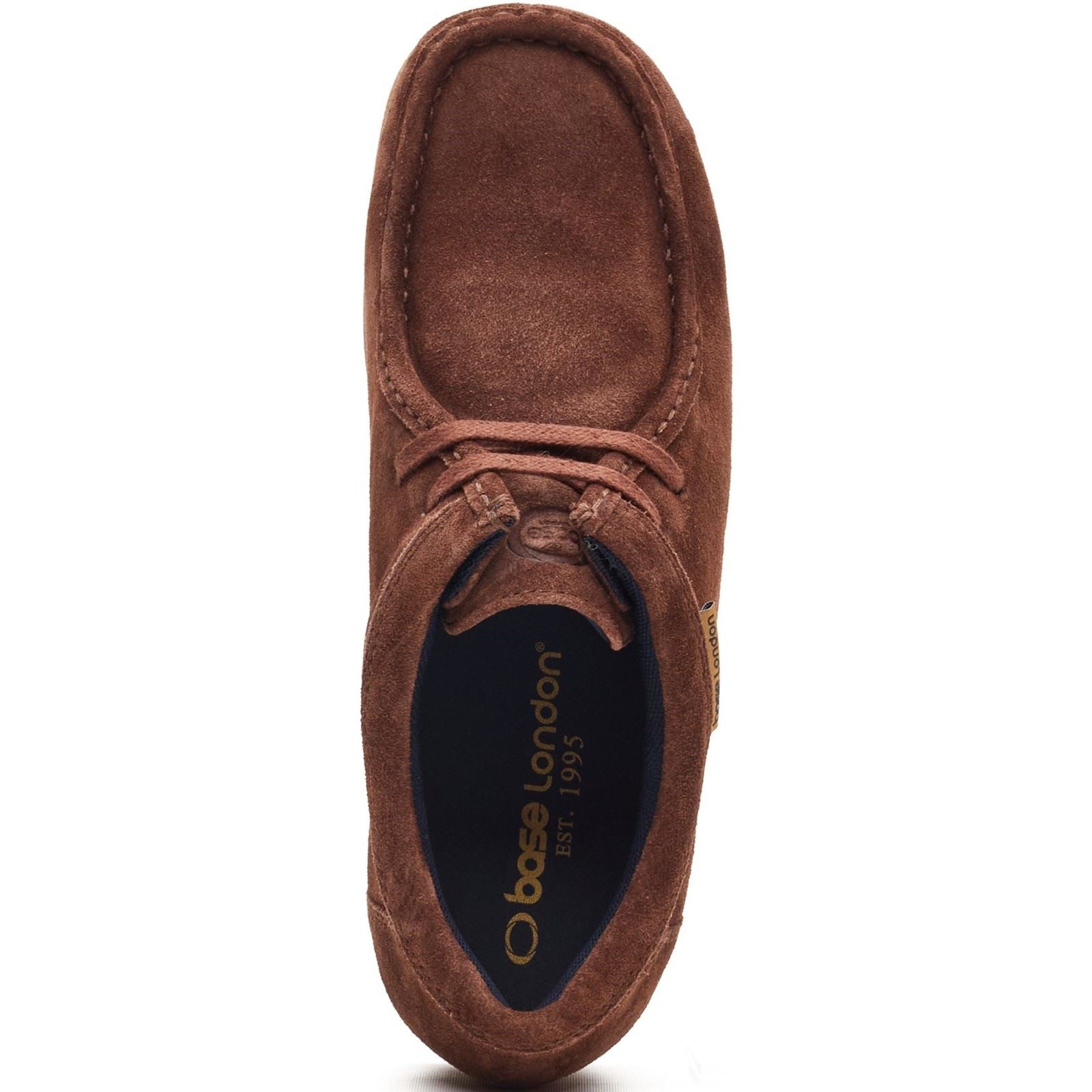 Base London Koko Lace Up Leather Men's Brown Moccasins Shoes