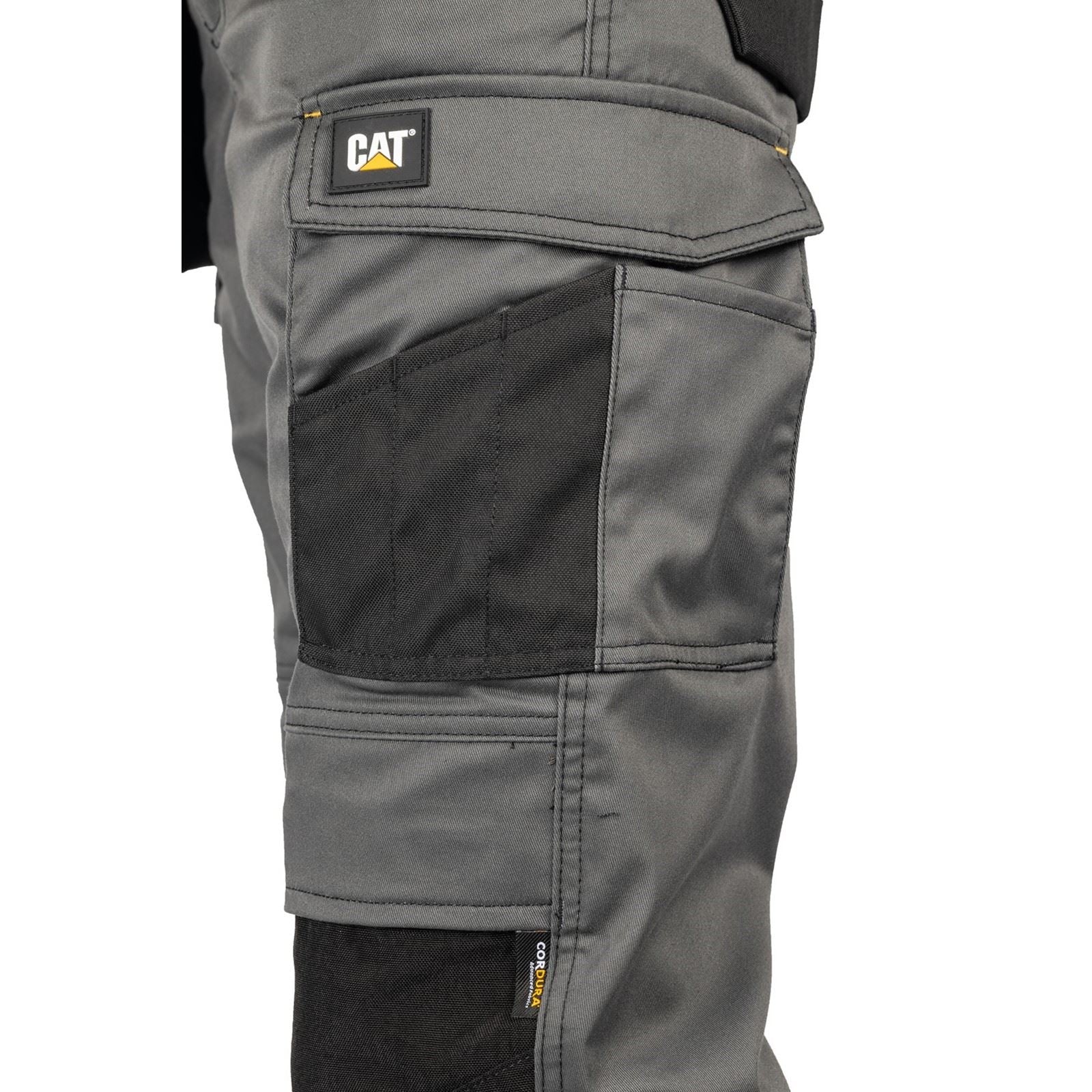 Caterpillar Essential Knee Pocket Stretch Holster Synthetic Men's Grey Outdoor Trousers