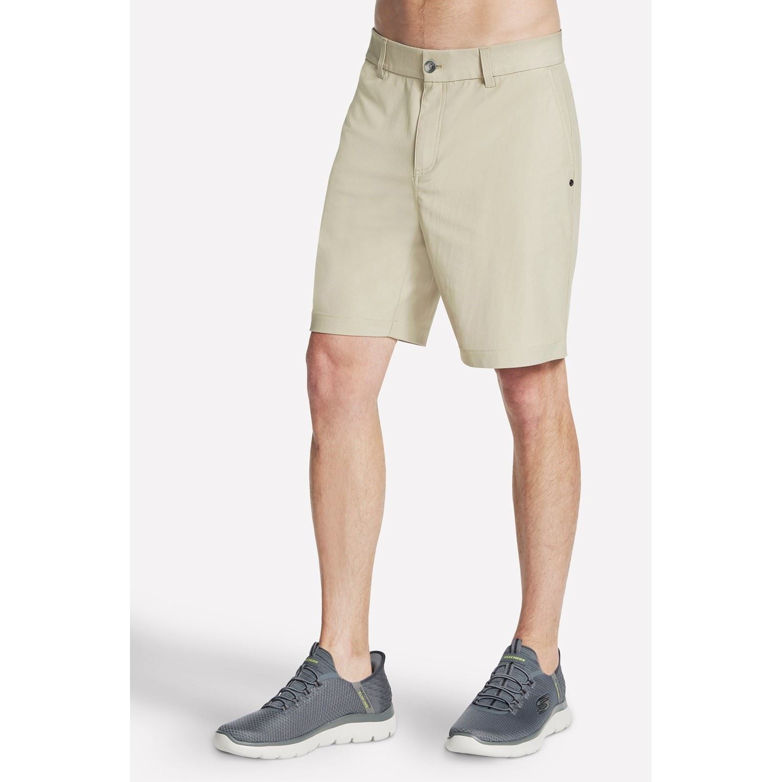 Skechers Premium Everywhere 9 Inch Short Polyester Men's Natural Knee-Length Shorts