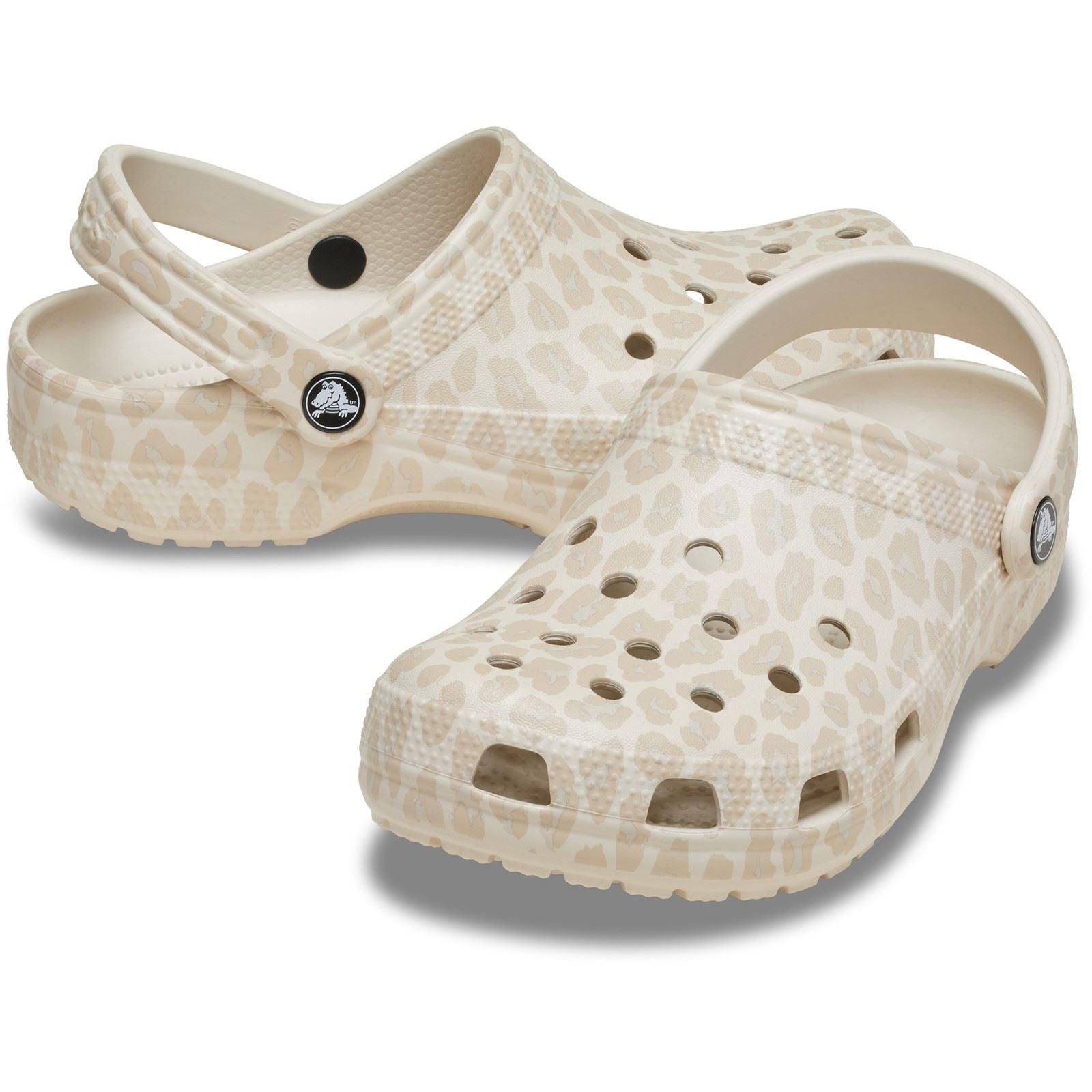 Crocs Classic Animal EVA Women's Almond Tint/Leopard Clogs