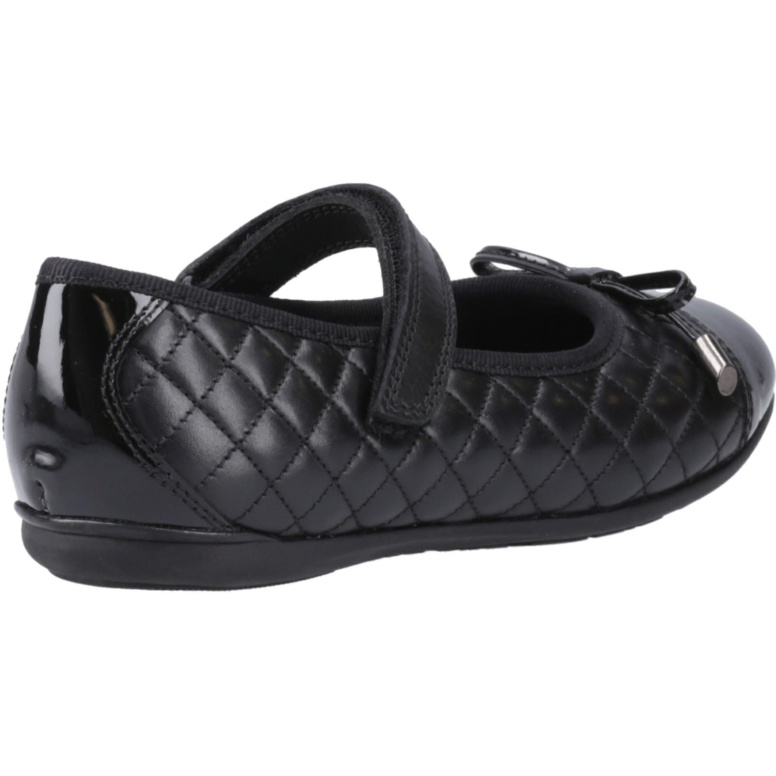 Hush Puppies Lottie Leather Girls's Black Ballet Flats
