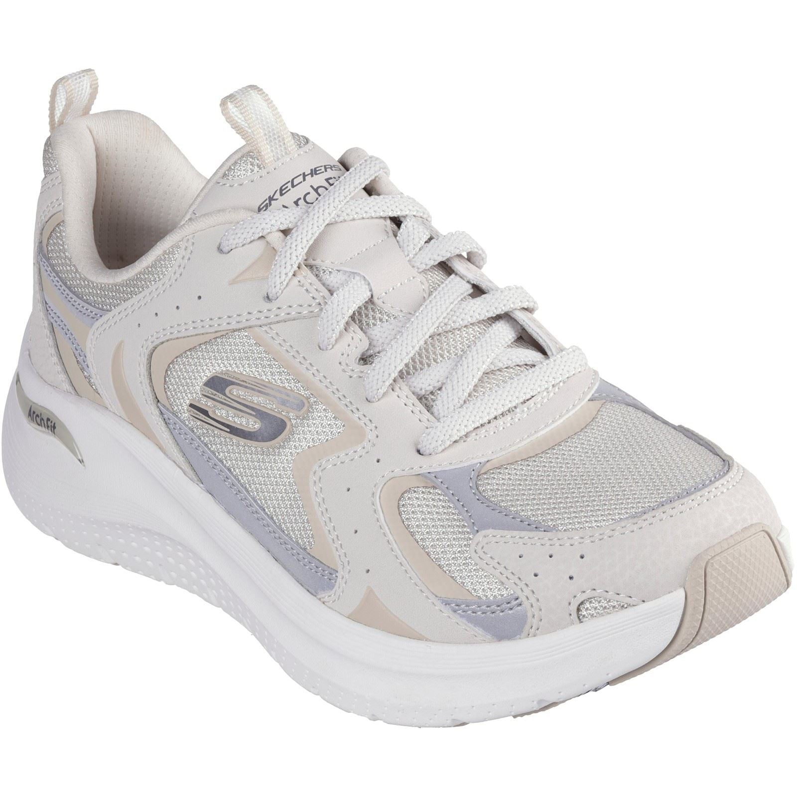 Skechers Arch Fit 2.0 Vintage Luxe Leather Women's Natural Trainers