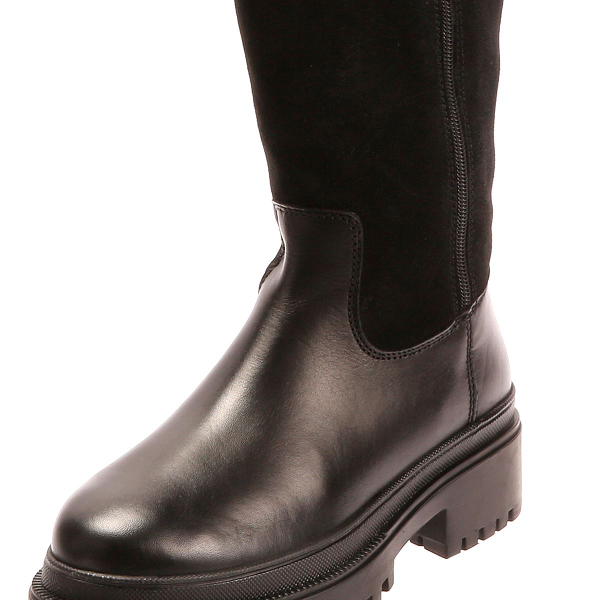 Osprey London The Bramble Tall Leather Women's Black Boots