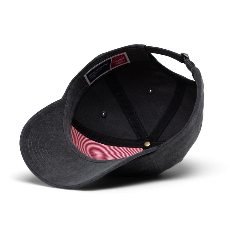 Herschel Bags Sylas Stonewash Cotton Black Baseball Caps