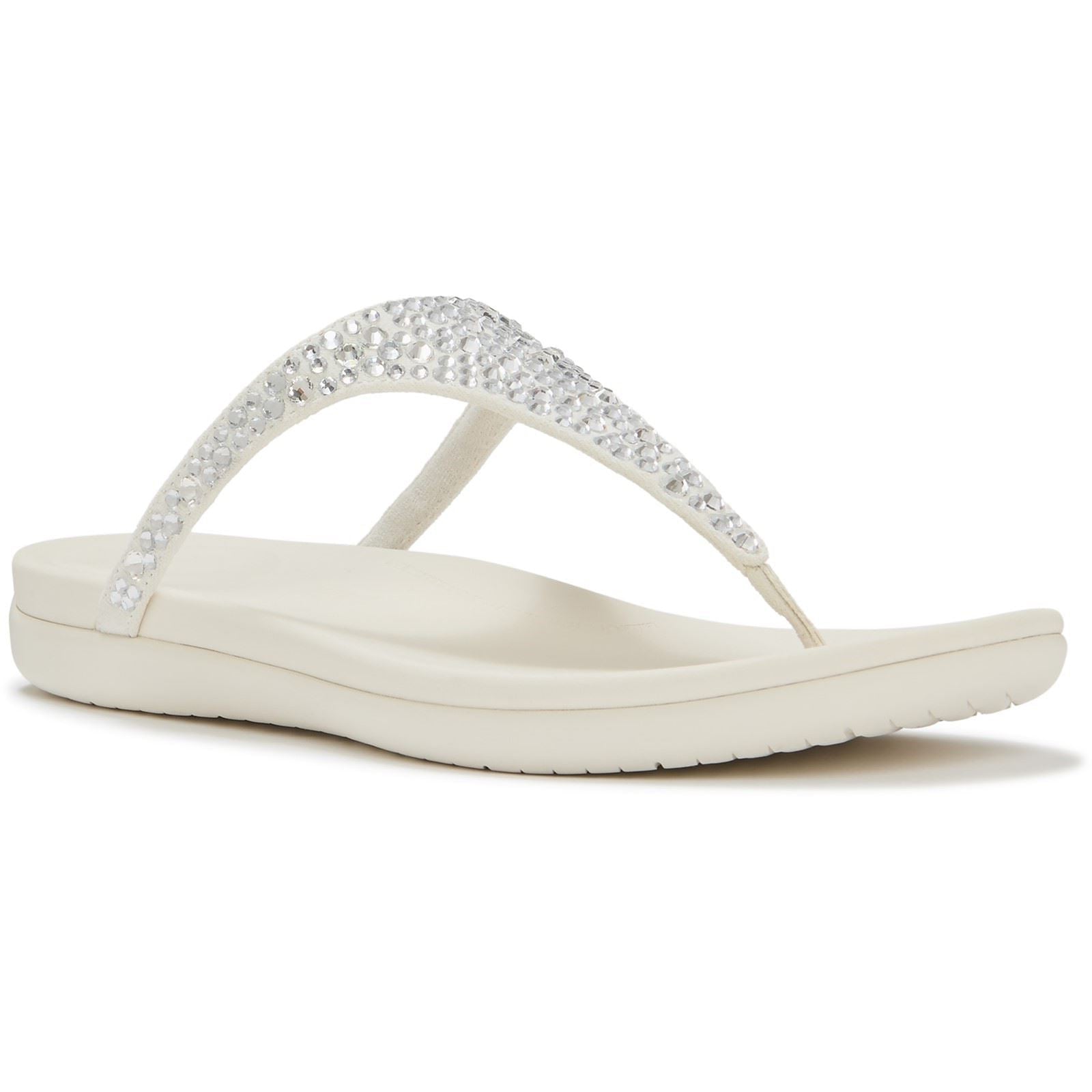 Fitflop Solay Mixed-Crystal Textile Women's Cream Sandals