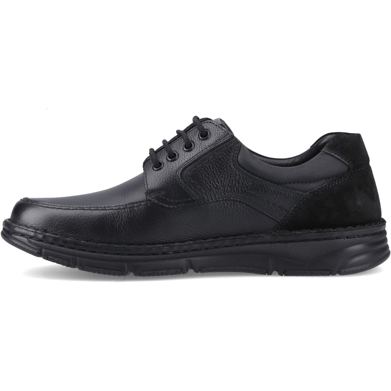 Hush Puppies Franklin Lace Up Leather Men's Black Loafers