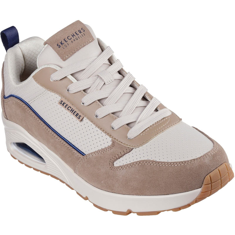 Skechers Uno Stacre 2.0 Leather Men's Sand Trainers
