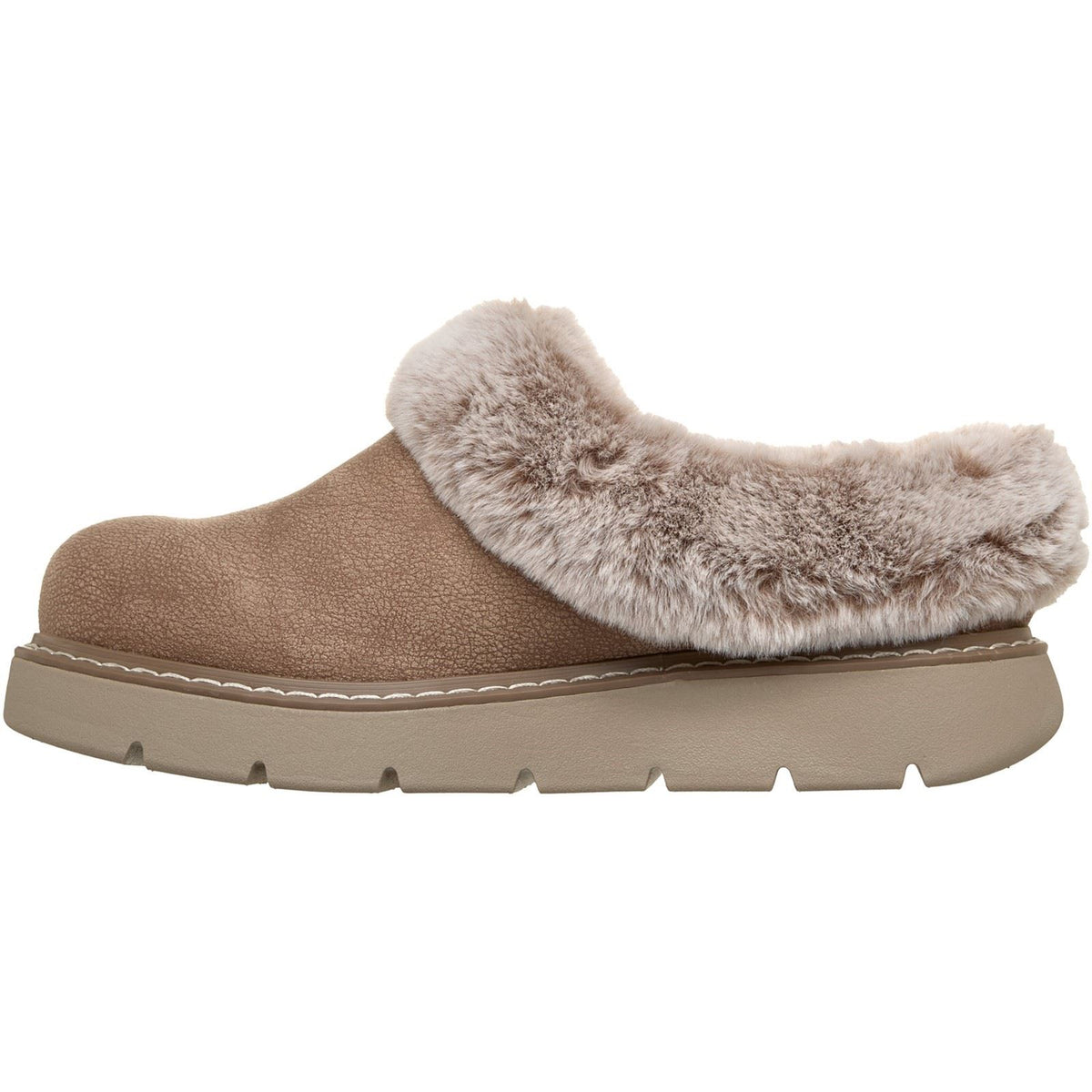 Skechers Keepsakes Lite Cozy Blend Textile Women's Taupe Slippers