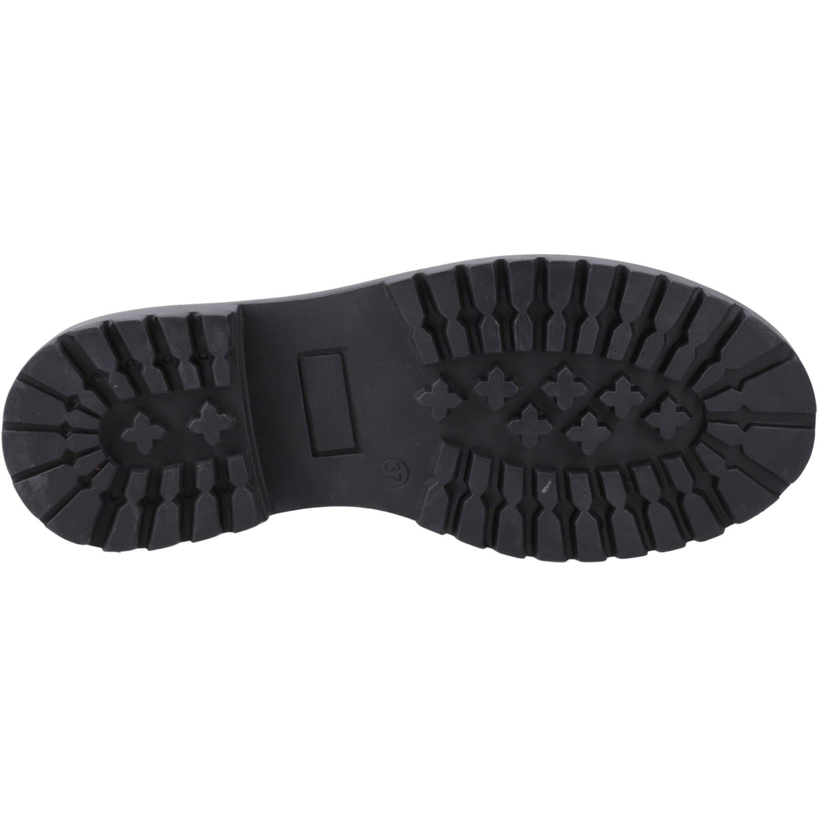 Hush Puppies Aubrey Leather Girls's Black Derby Shoes