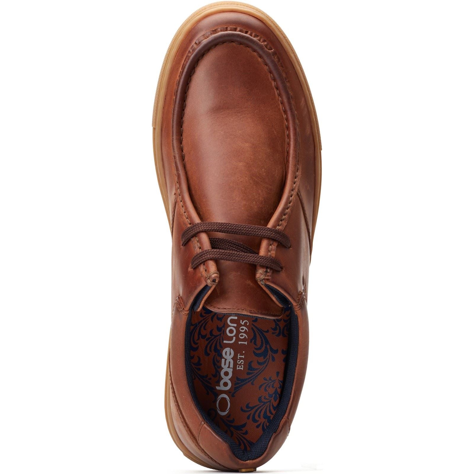 Base London Dalston Leather Men's Brown Moccasins Shoes