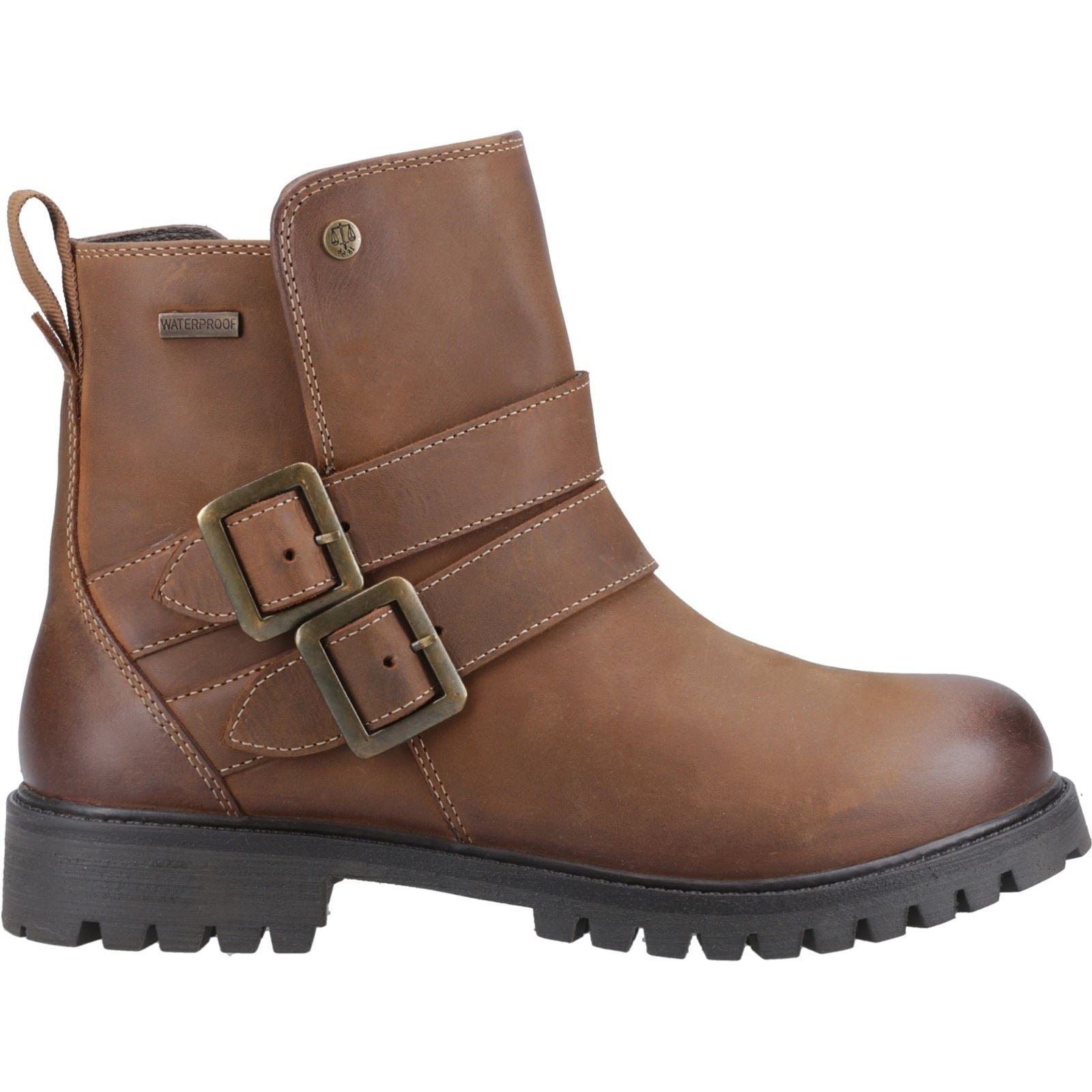Hunter Ness Leather Women's Dark Tan Boots