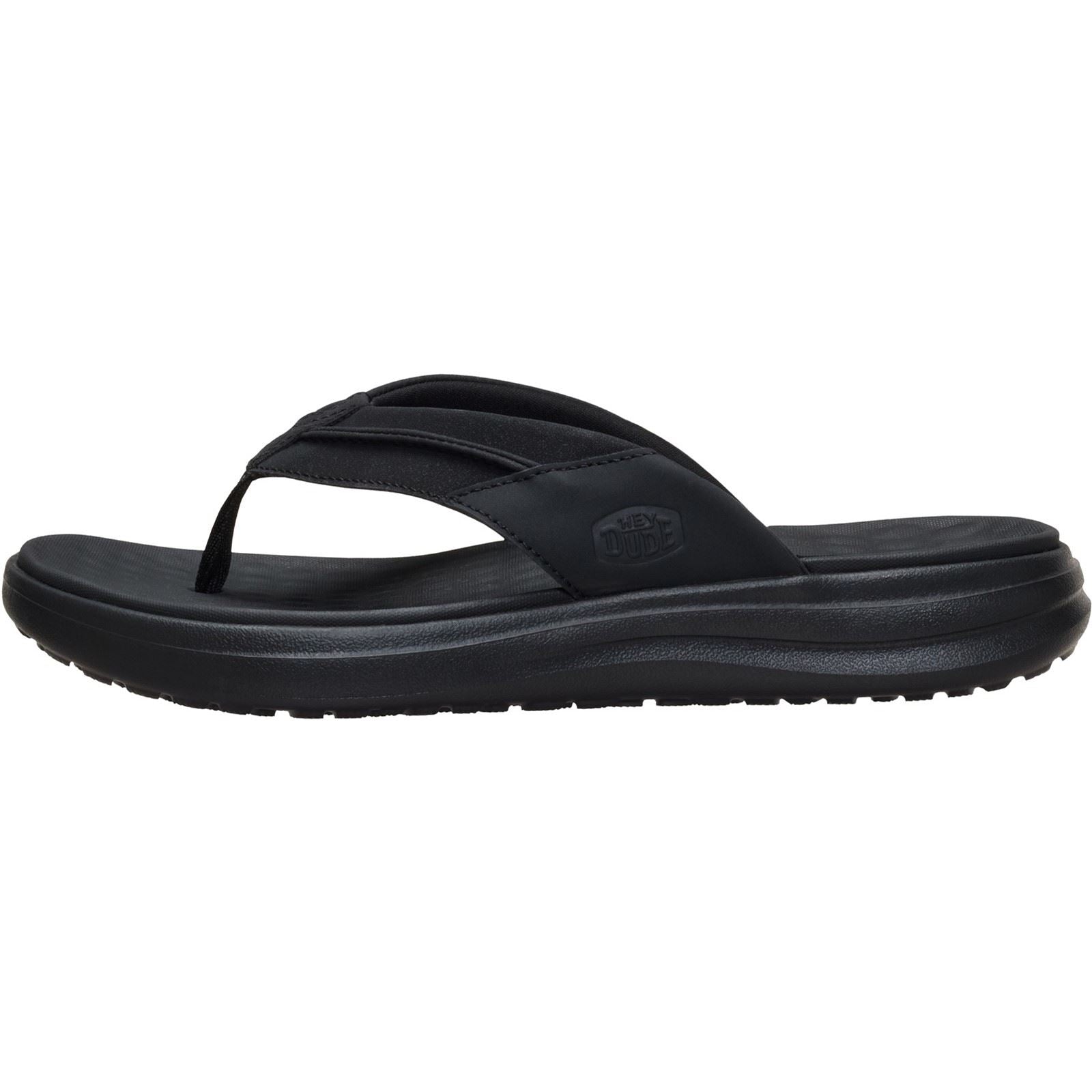 HEYDUDE Finn Polyurethane Men's Black Sandals