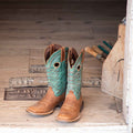 Durango Lady Rebel Pro Leather Women's Wheat/Tidal Teal Boots