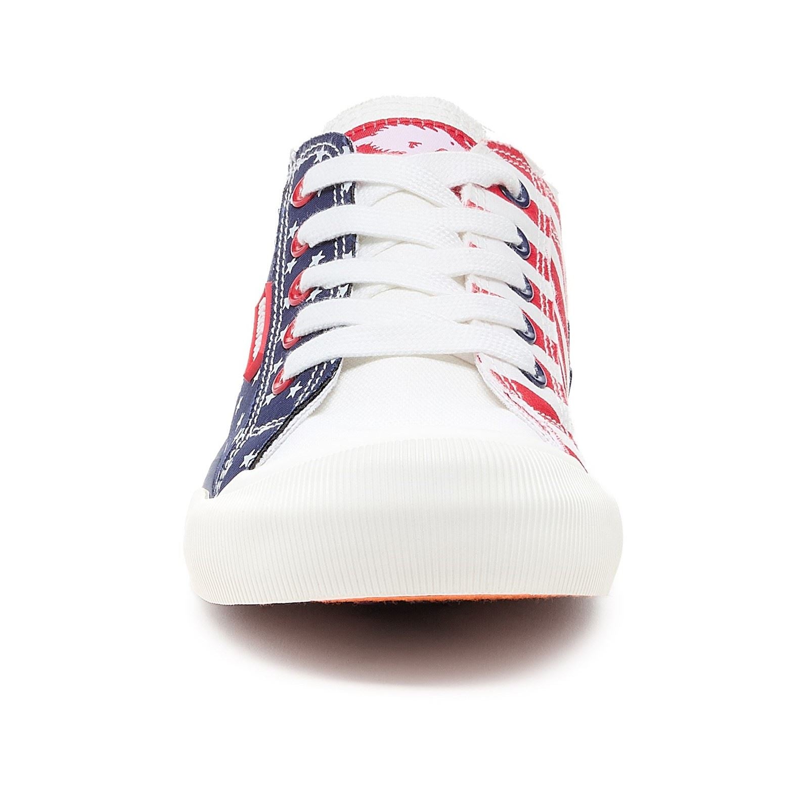 Rocket Dog Jazzin Spangle Cotton Women's Navy/Red Trainers