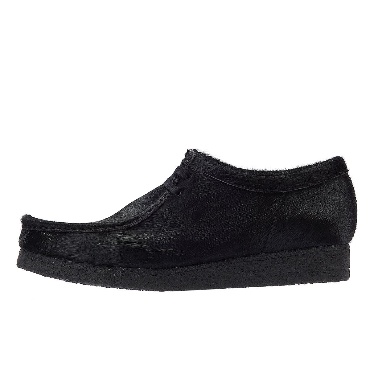 Clarks Originals Wallabee Hair On Men's Black Lace-Up Shoes